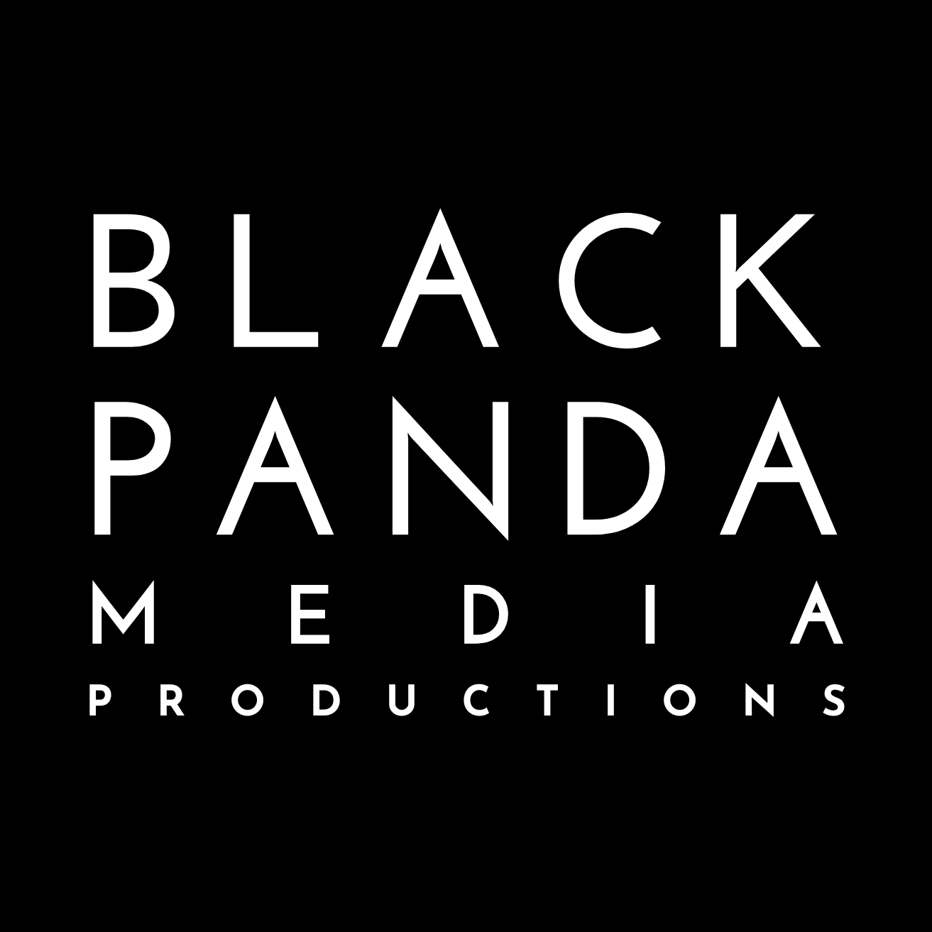 Black Panda Media Productions logo with white text on a black background.