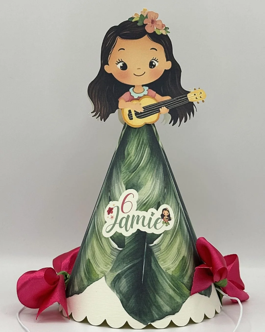 cappellino personalizzato per festa a tema Tropicale Hawaii