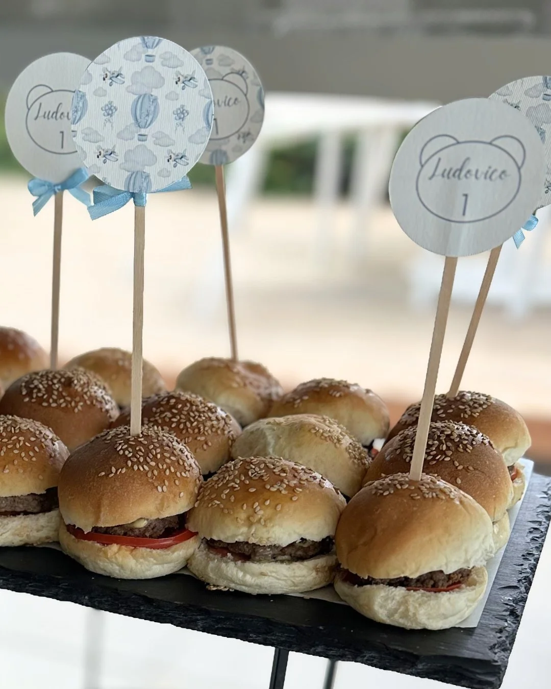 bastoncini personalizzati per buffet e allestimenti coordinati.