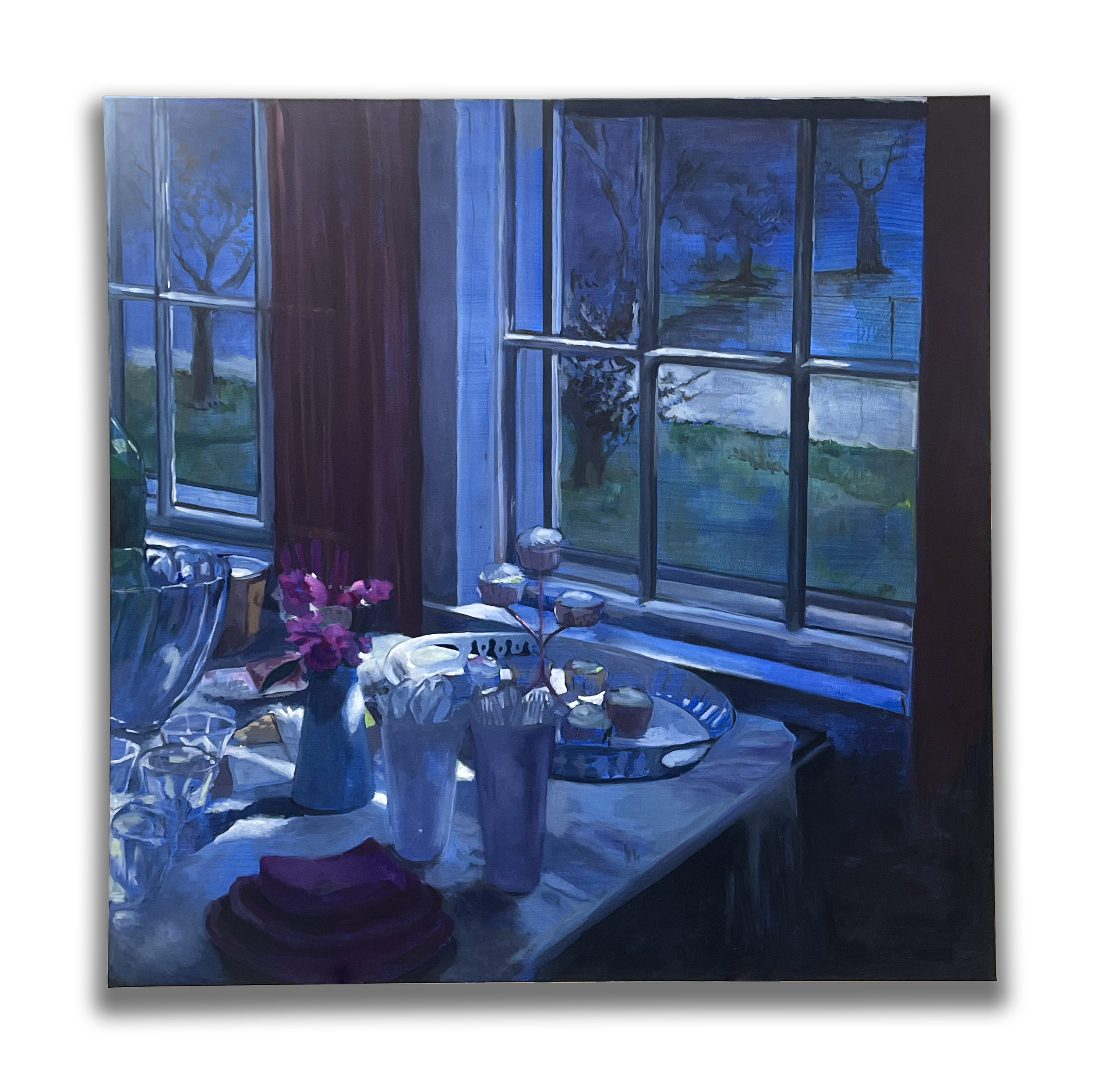 Standing Still (2026),
Oil on canvas, 36”x 36” x 1 ½”