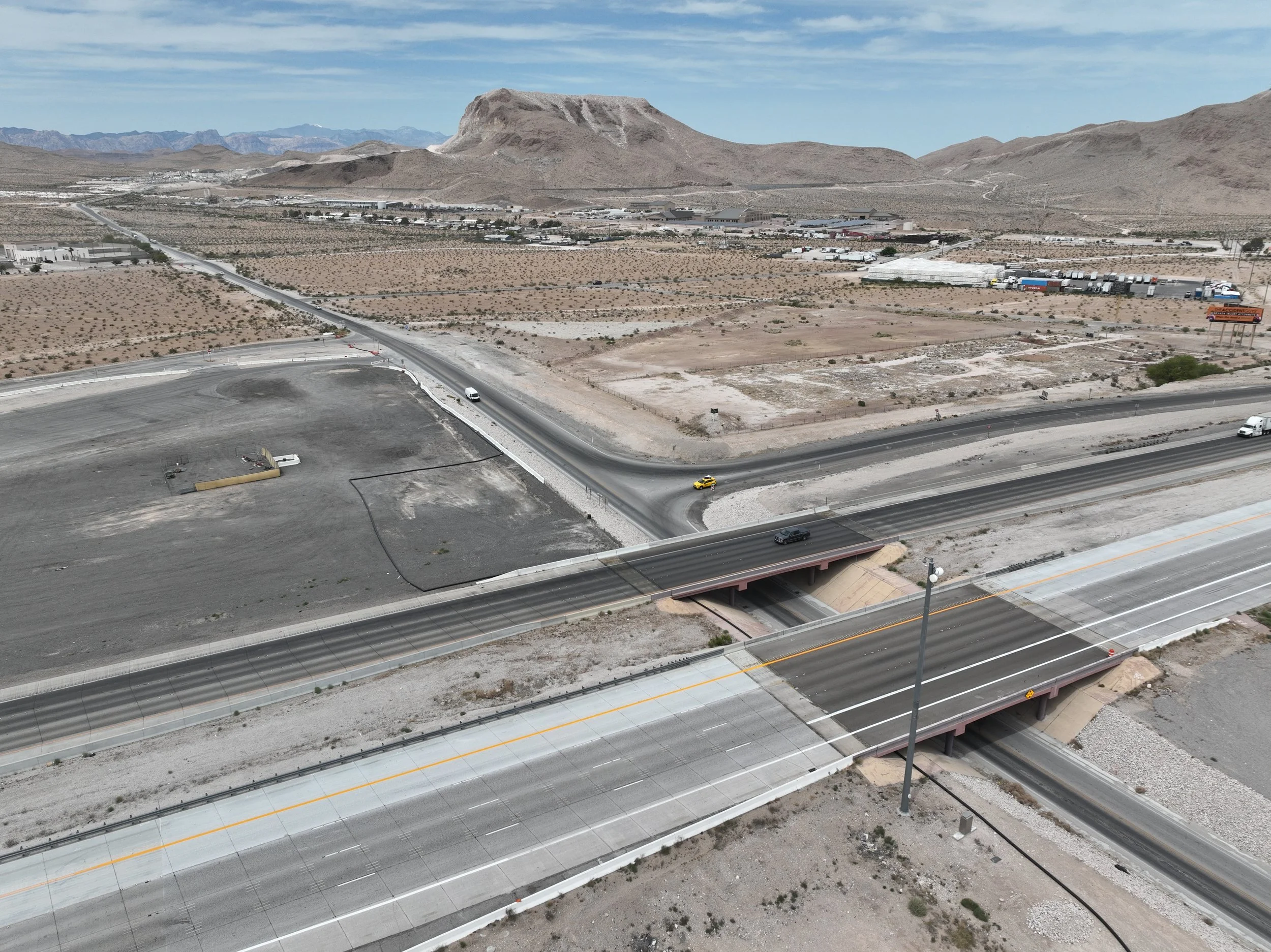 I-15 and Sloan Road looking northwest.