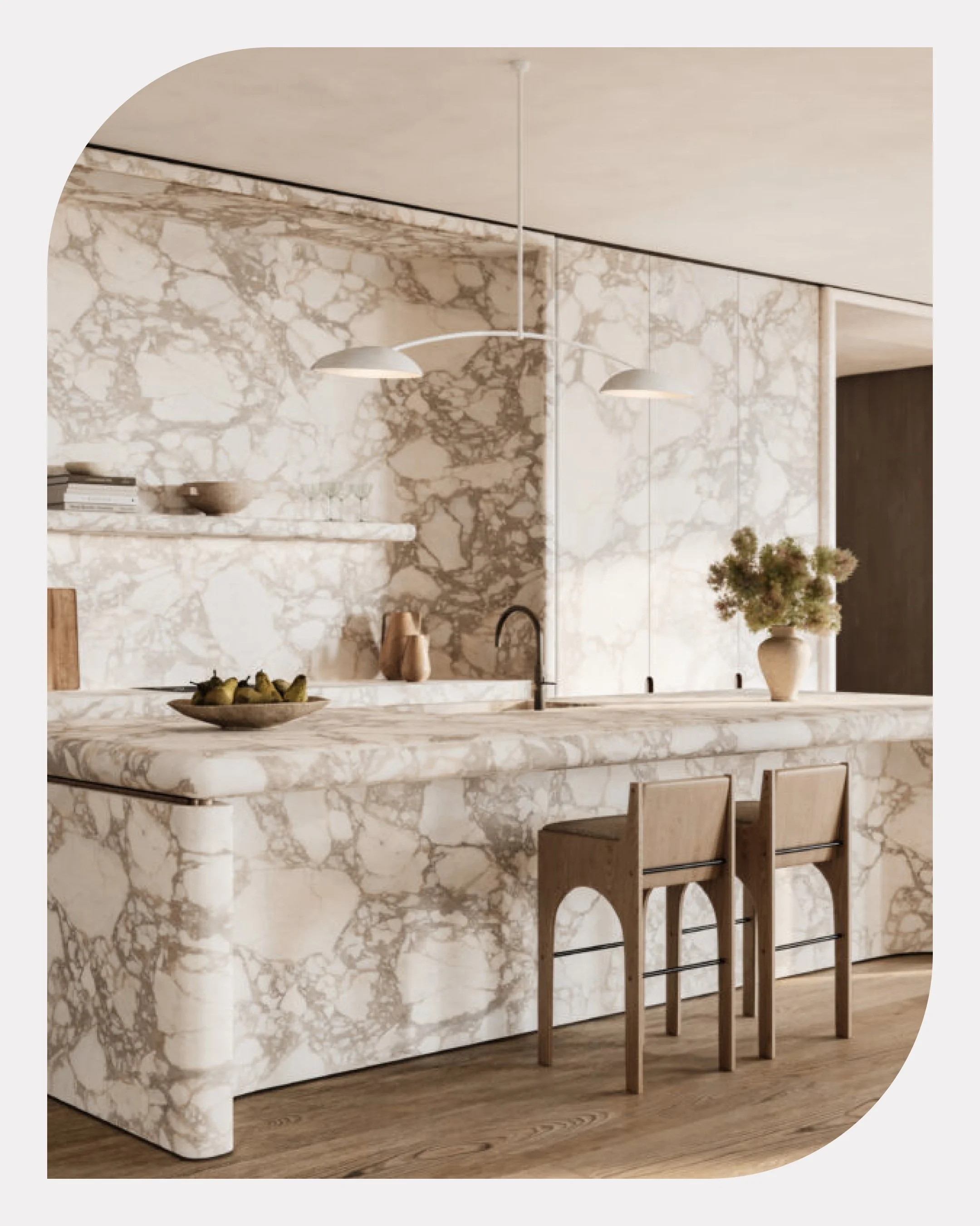 Marble that mirrors the harbour. A kitchen that rivals any in the world.

At 81 Yarranabbe, Banda Studio reimagined what a kitchen could be &mdash; not a utility, but the quiet heart of a harbour home. Every detail considered. Every material chosen t