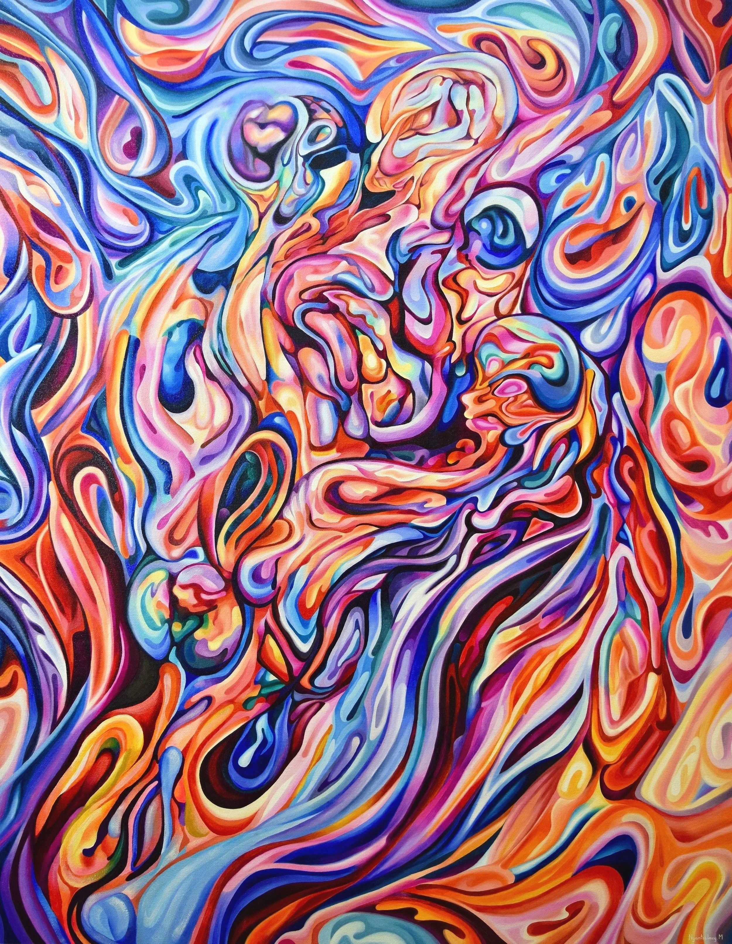 The Ties that Bind Us, 2020, oil on canvas, 
127.5 x 99.5 cm.