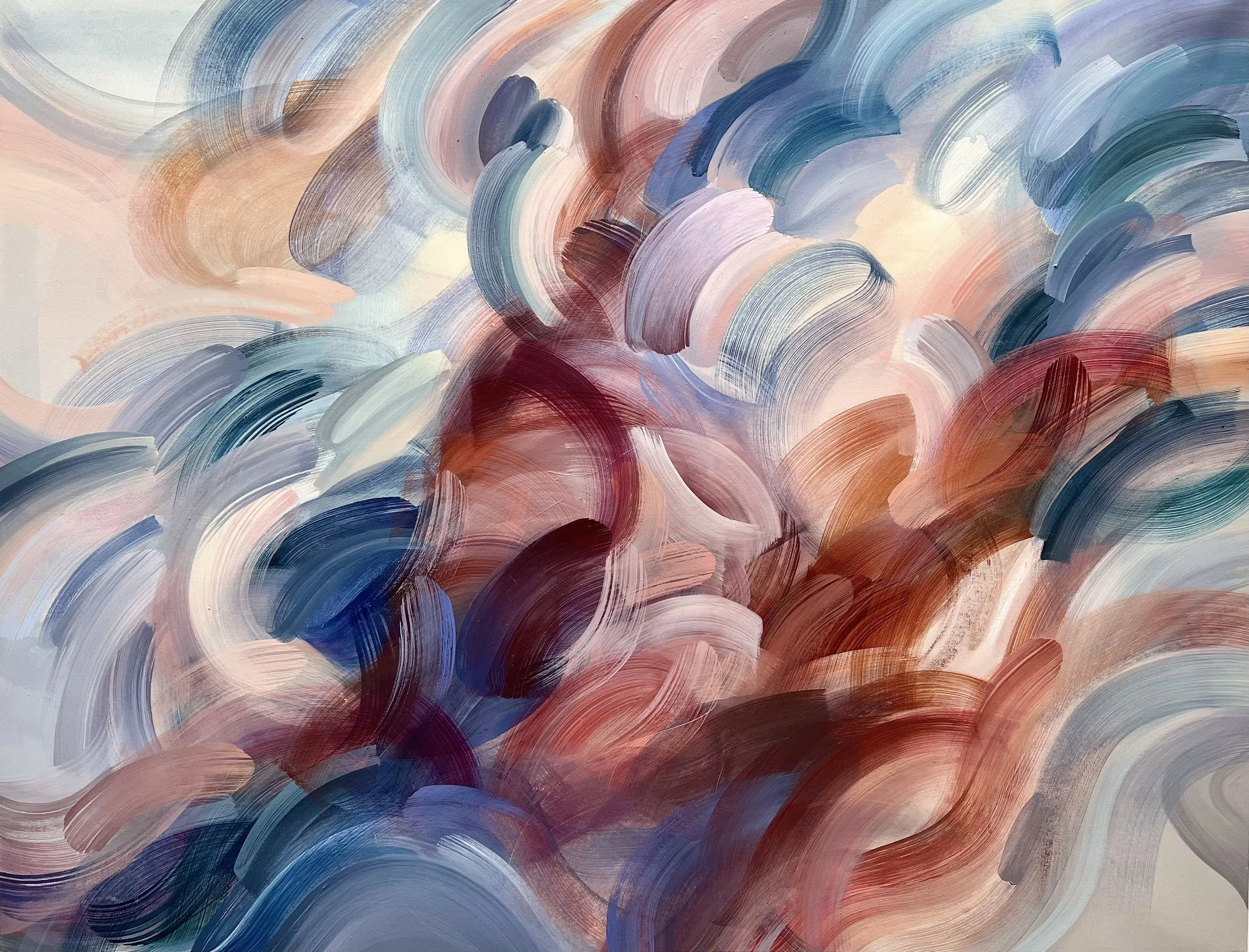 Fleeting Moments, 2023, oil on canvas, 108 × 140 cm.
