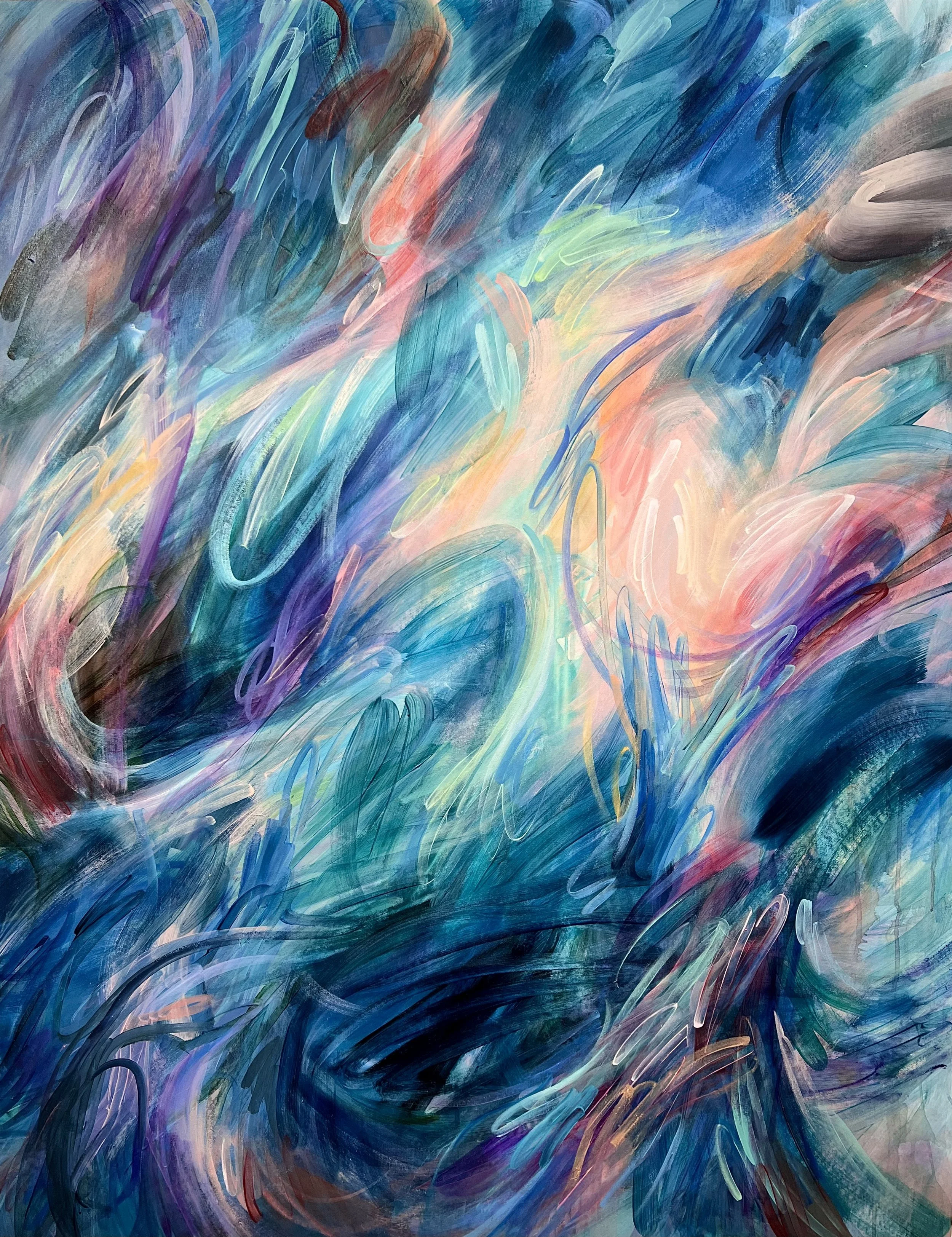 Let the Wind Carry Us, 2022, 
oil on canvas, 138 × 108 cm.