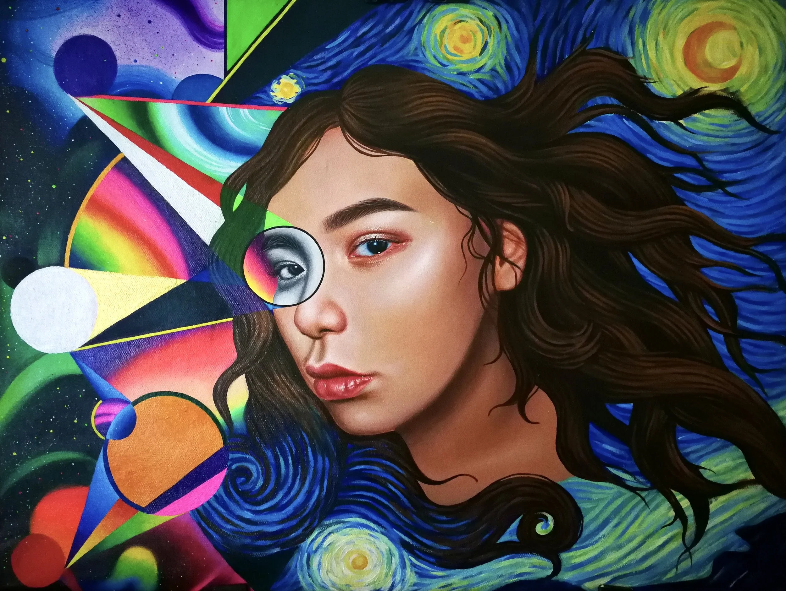 Synesthesia, 2020, acrylic on canvas, 45 × 60 cm.