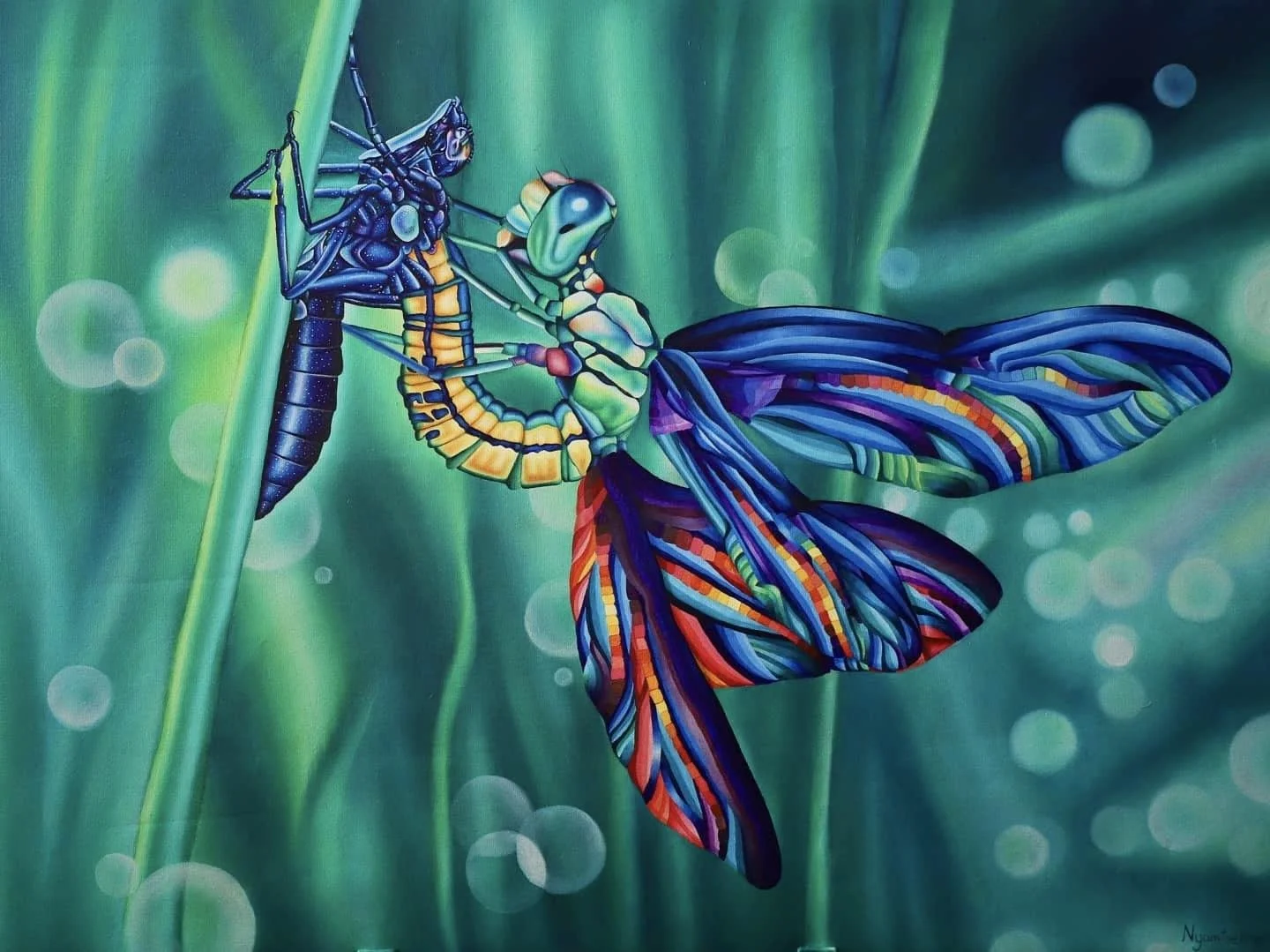 Metamorphosis, 2019, oil and acrylic on canvas, 59.5 × 83.5 cm.