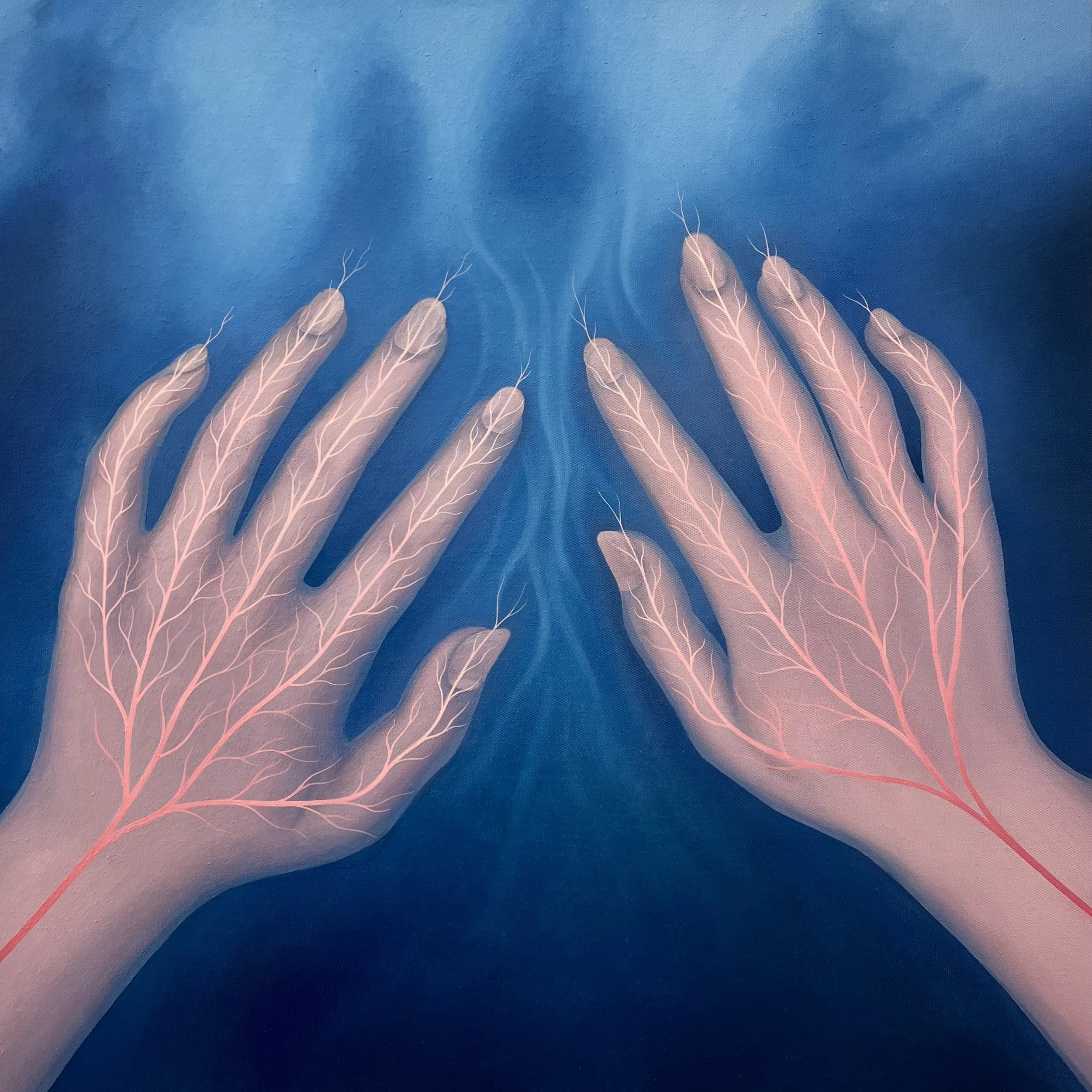 Transcendence, 2024, oil on canvas, 54 × 54 cm.
