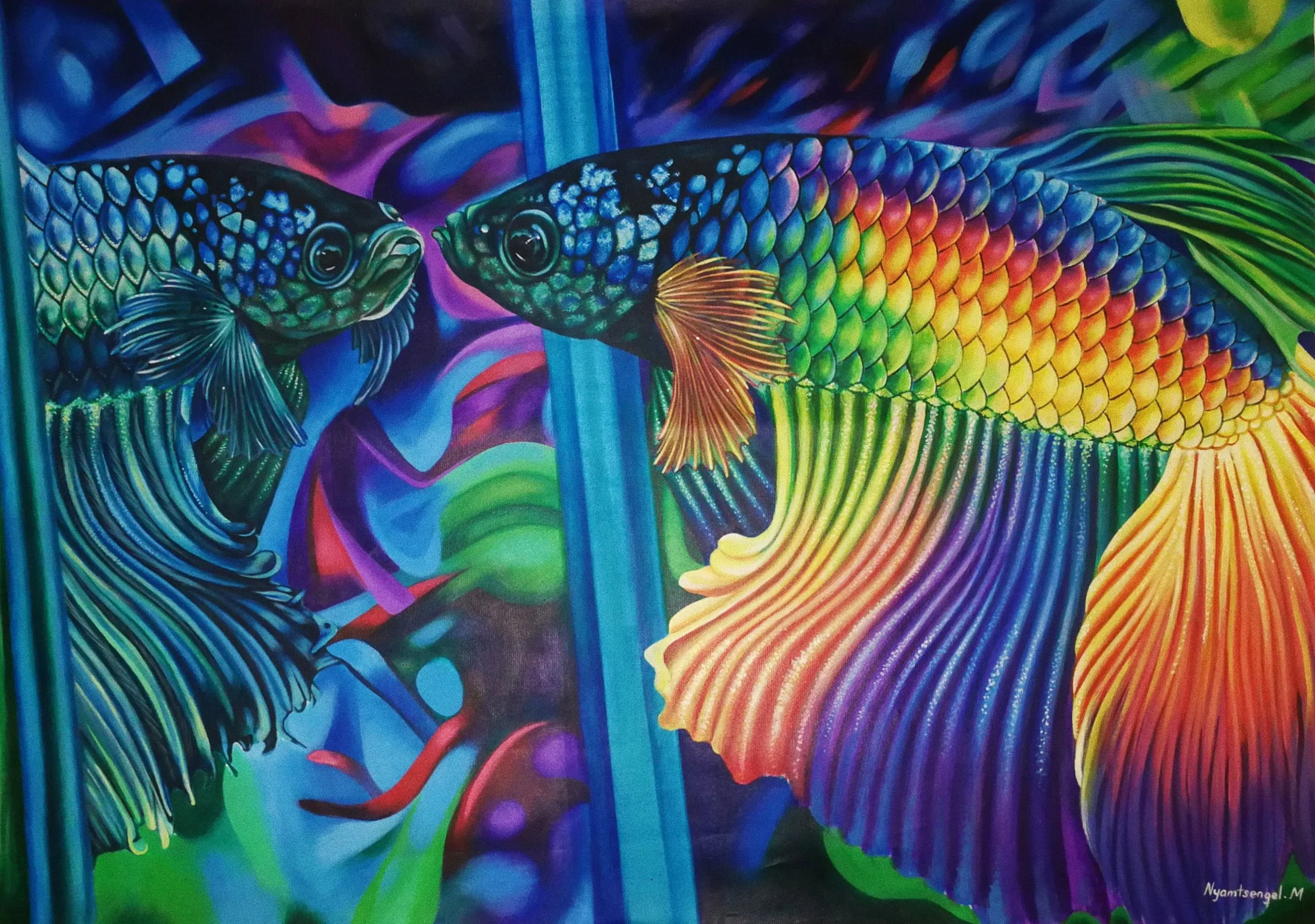 Inner Beauty, 2019, acrylic on canvas, 60 × 84 cm.