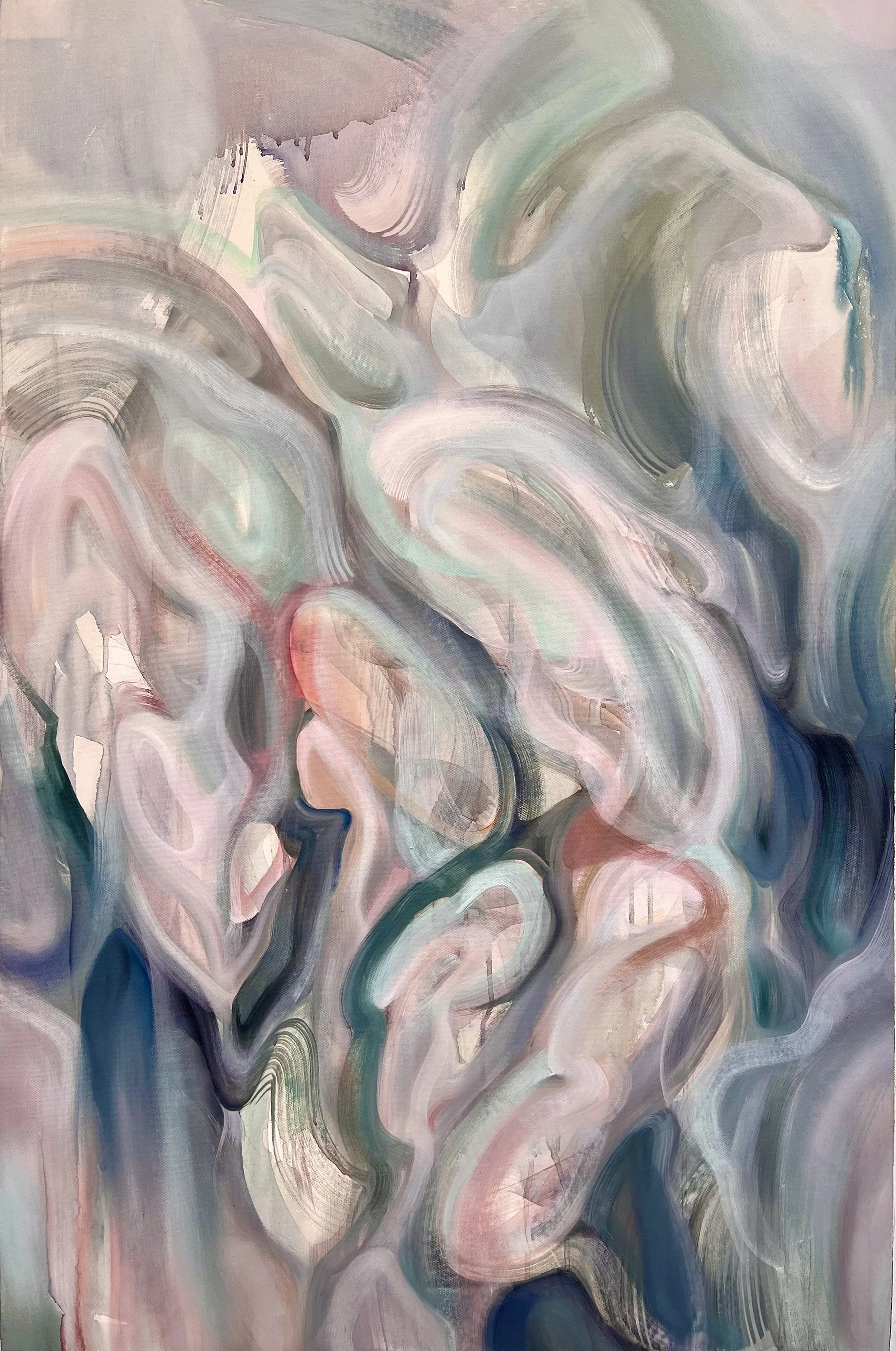 Tenderness, 2023, oil on canvas, 100 × 66 cm.