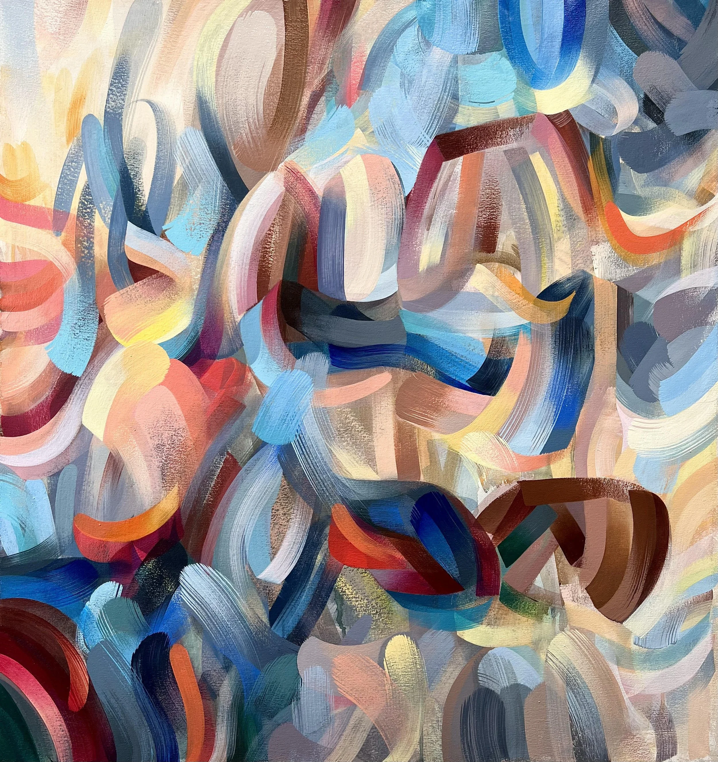 Whirlwind, 2022, oil on canvas, 90 × 85 cm.