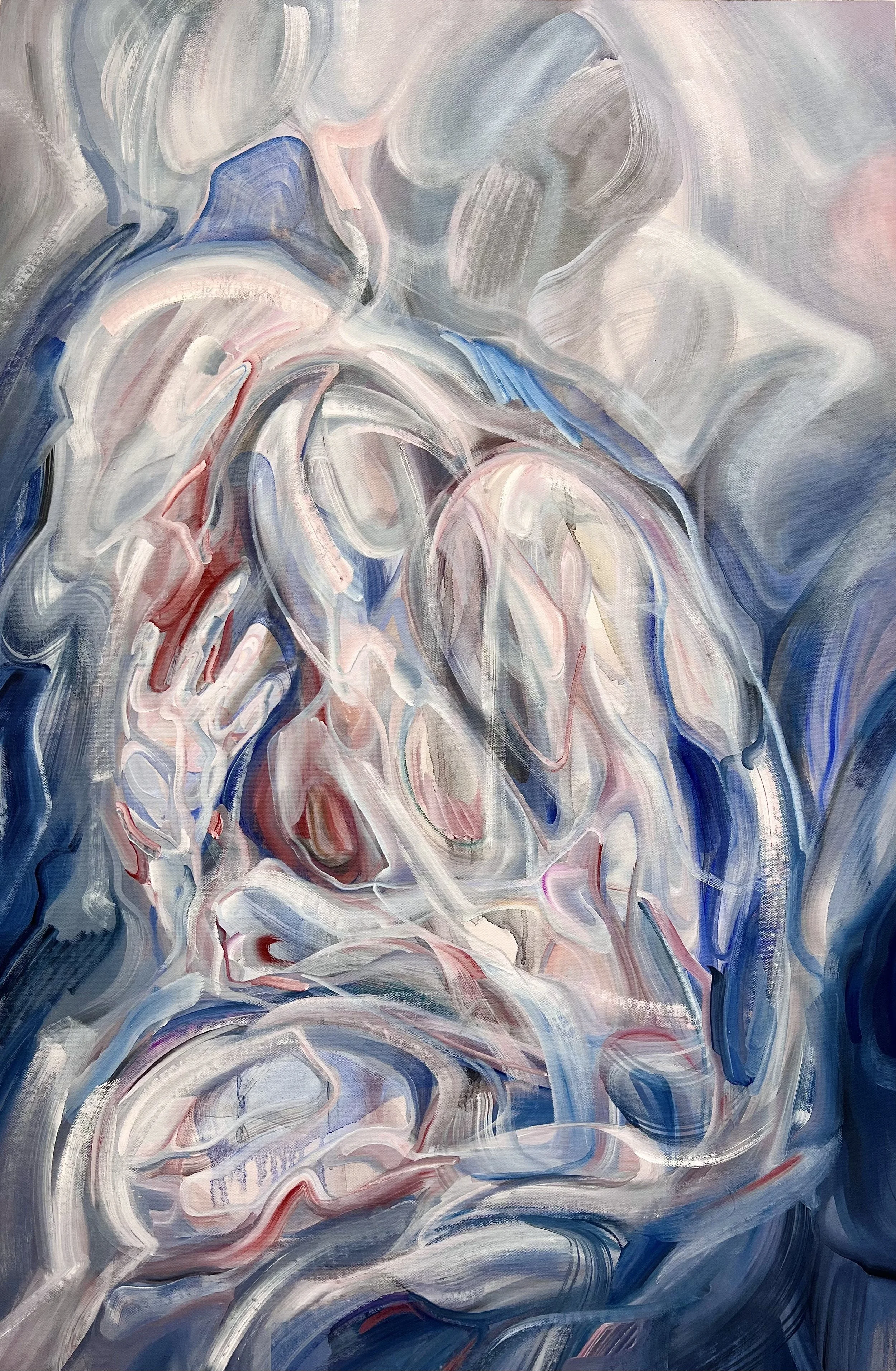 All Comes Down, 2023, oil on canvas, 99 × 66 cm.