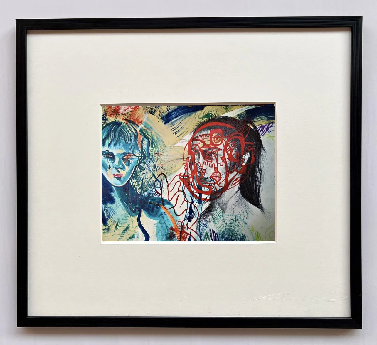 Stream of Consciousness 1, 2019, mixed media, 
18.5 × 22 cm.