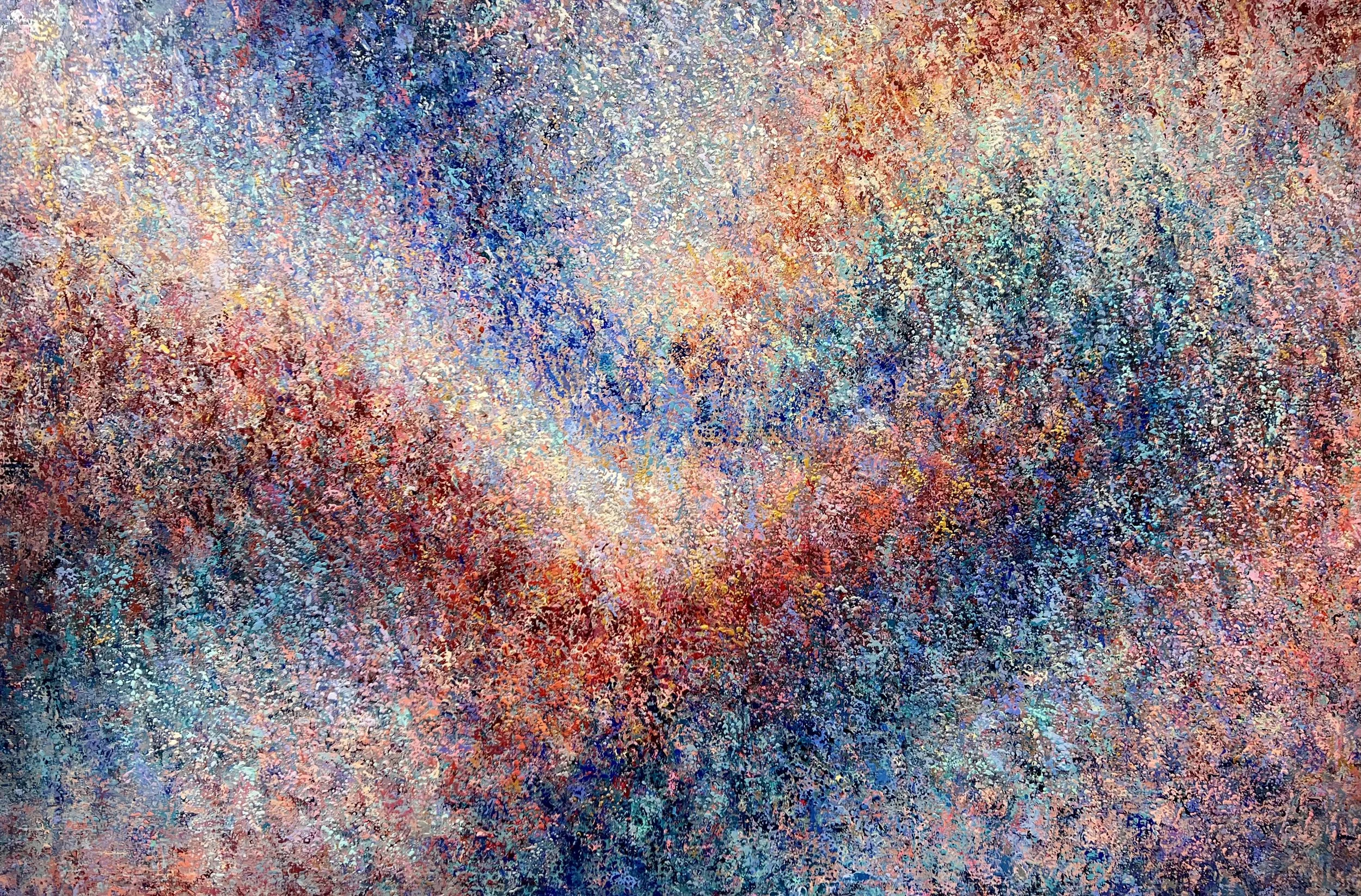Interstellar, 2023, acrylic on canvas, 160 x 242 cm.