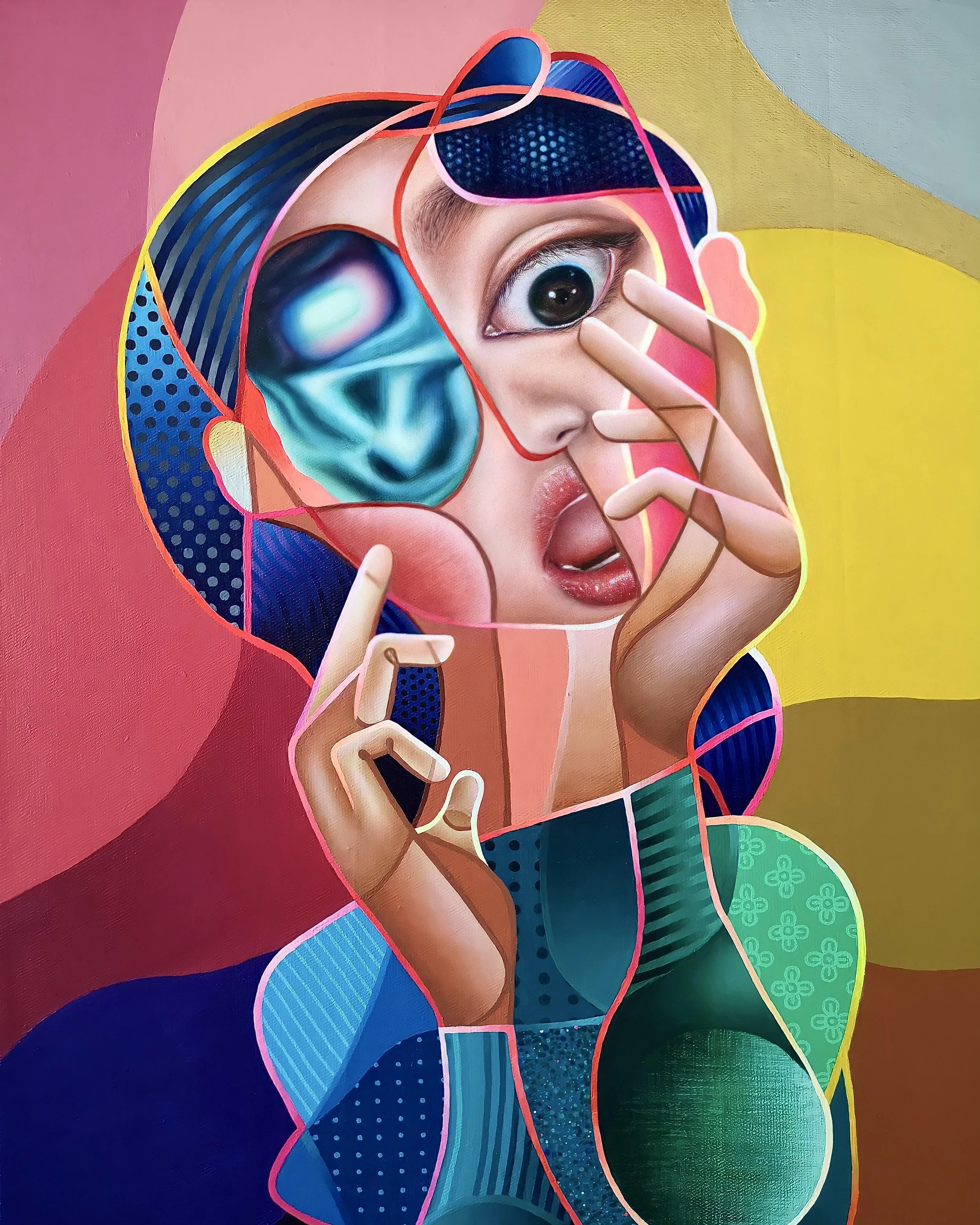 Phantasia I, 2020, acrylic on canvas, 60 x 45 cm.