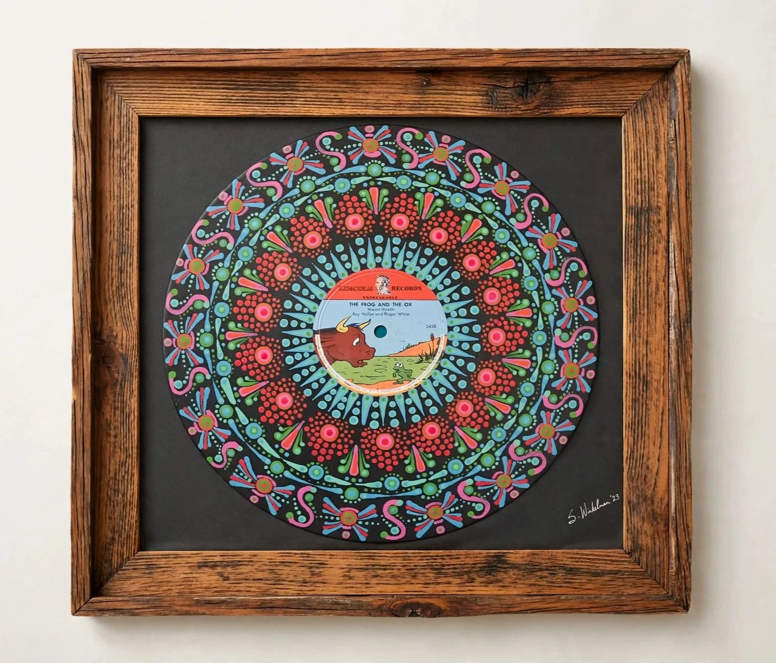 The Frog and the Ox Vinyl Record Art