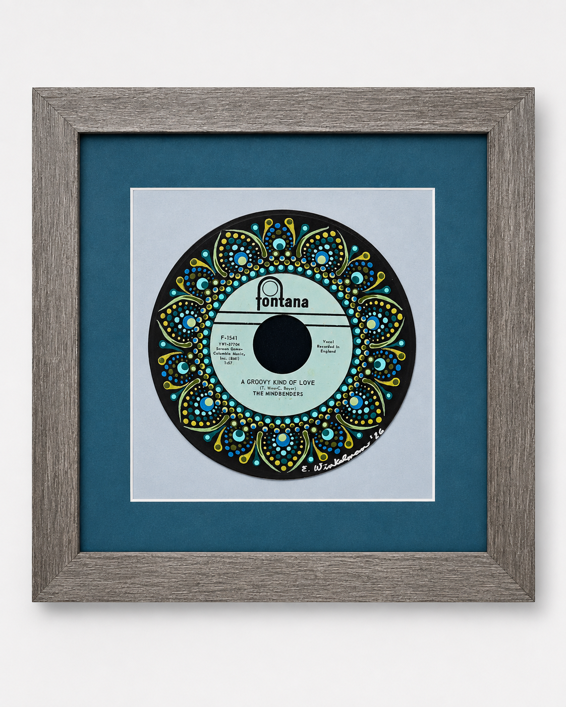 The Mindbenders – "A Groovy Kind of Love" | Hand-Painted Vinyl Record Art
