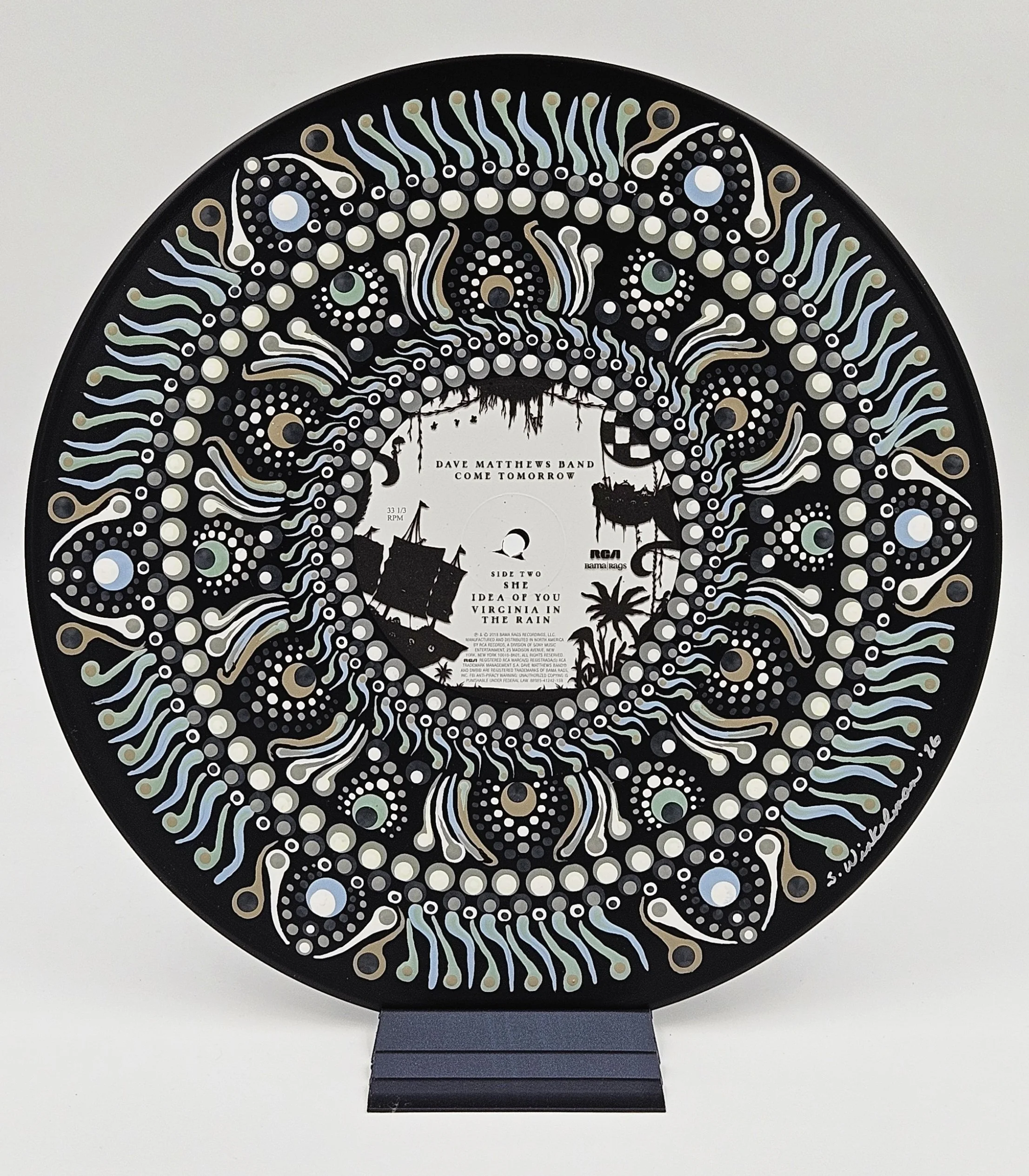 Dave Matthews Band – Come Tomorrow | Hand-Painted Vinyl Record Wall Art