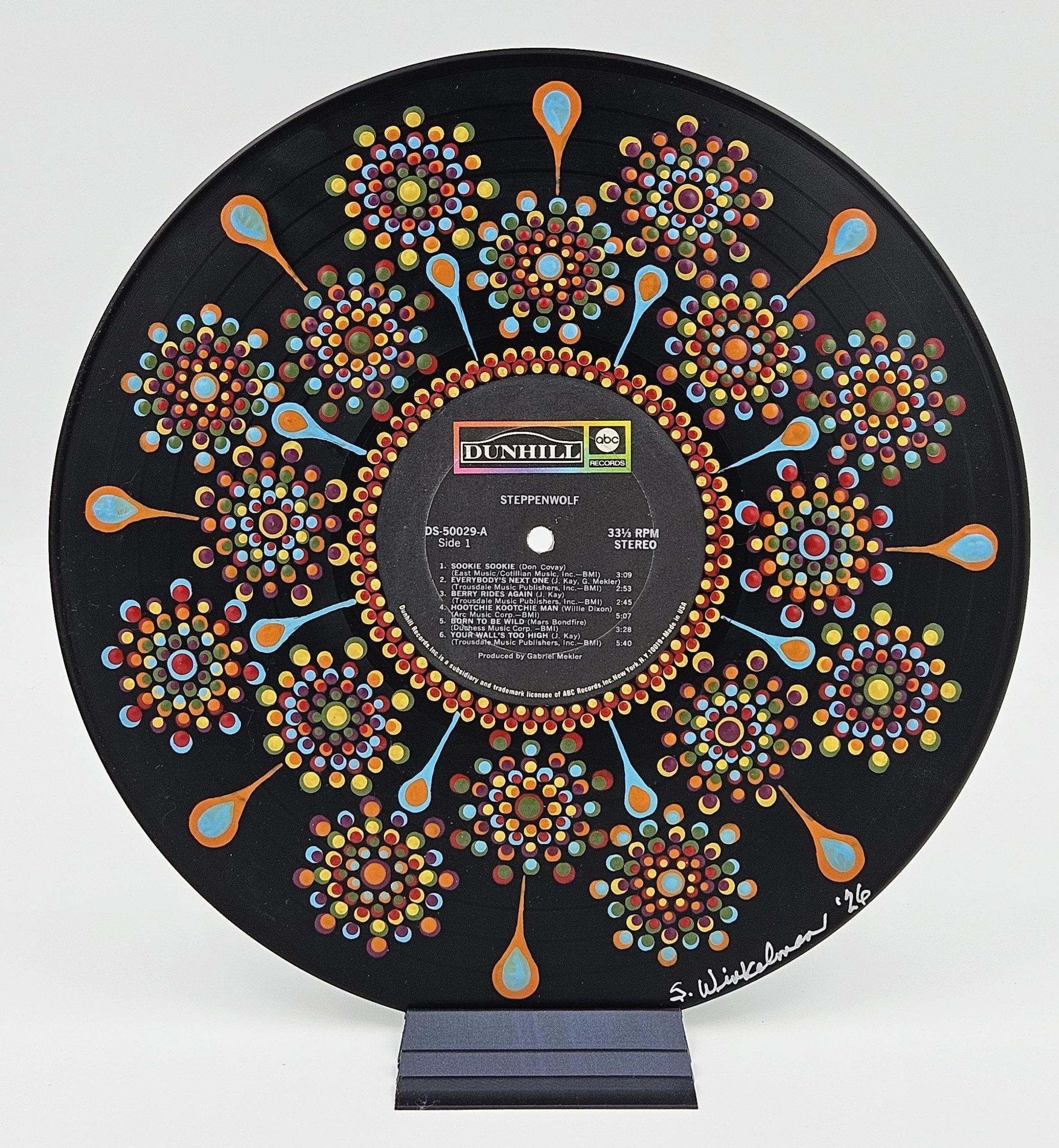 Steppenwolf – Steppenwolf | Hand-Painted Vinyl Record Art (Unframed)