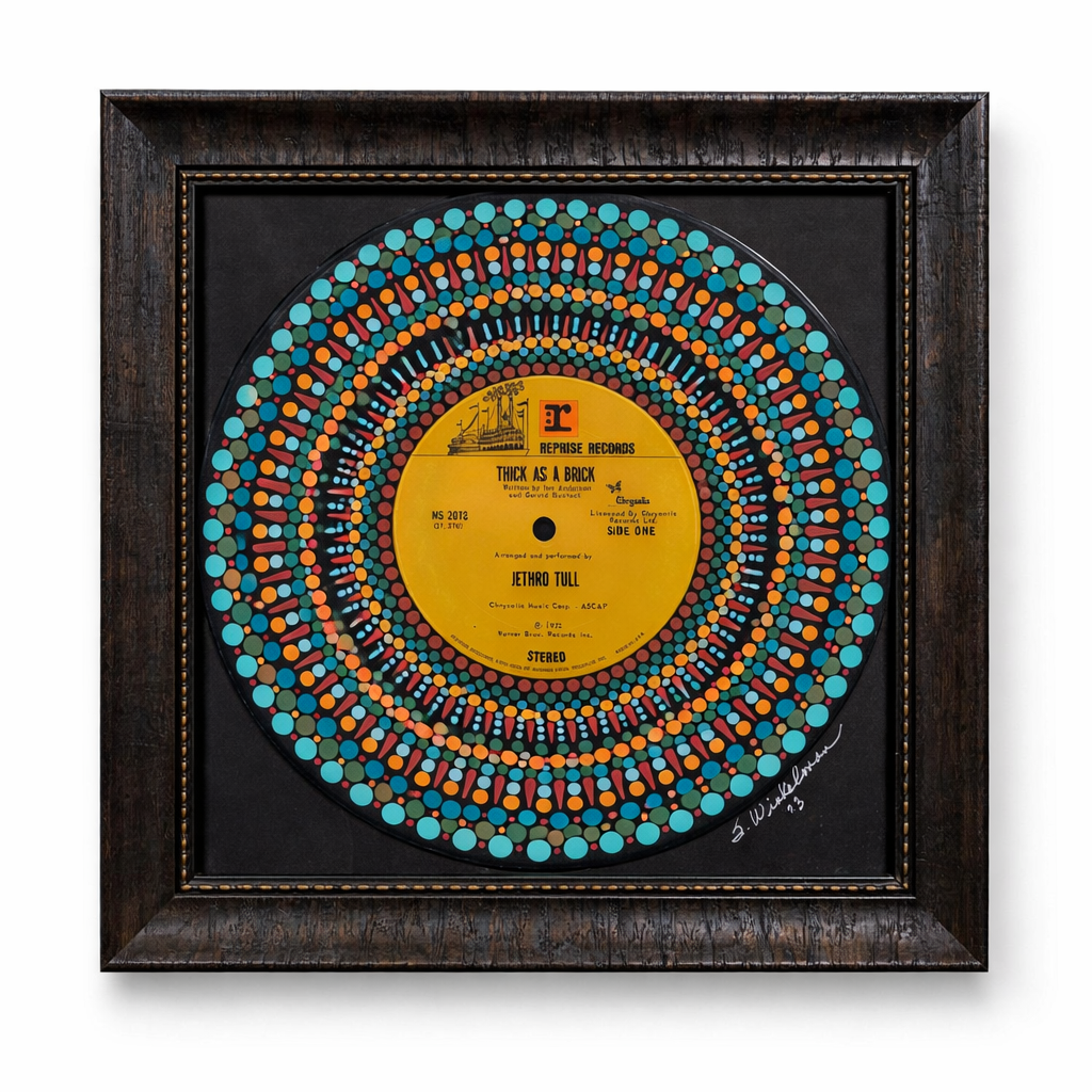 Jethro Tull – Thick as a Brick | Hand-Painted Vinyl Record Art