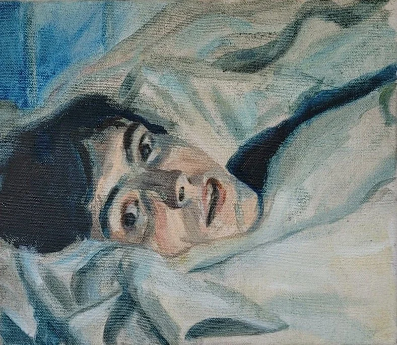 L'invitation, oil on canvas, 2025