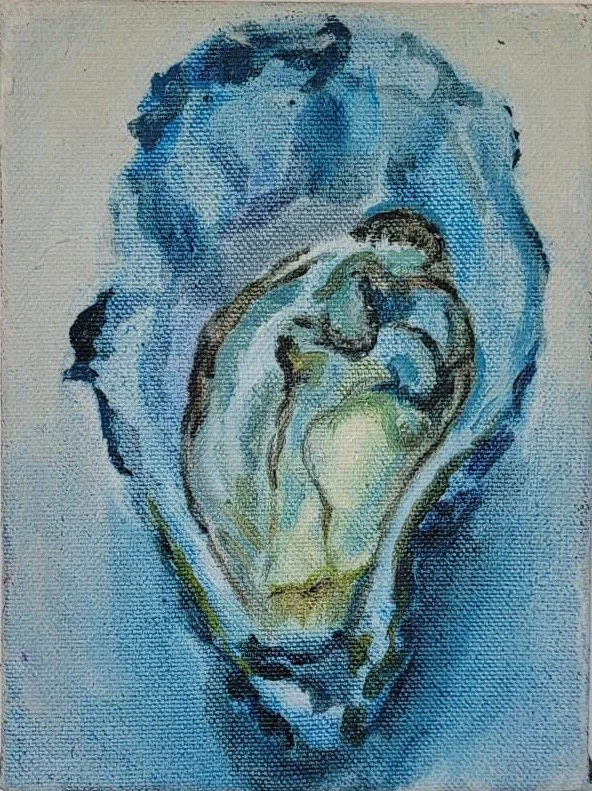 Huitr II, 24-18cm, oil on canvas, 2025