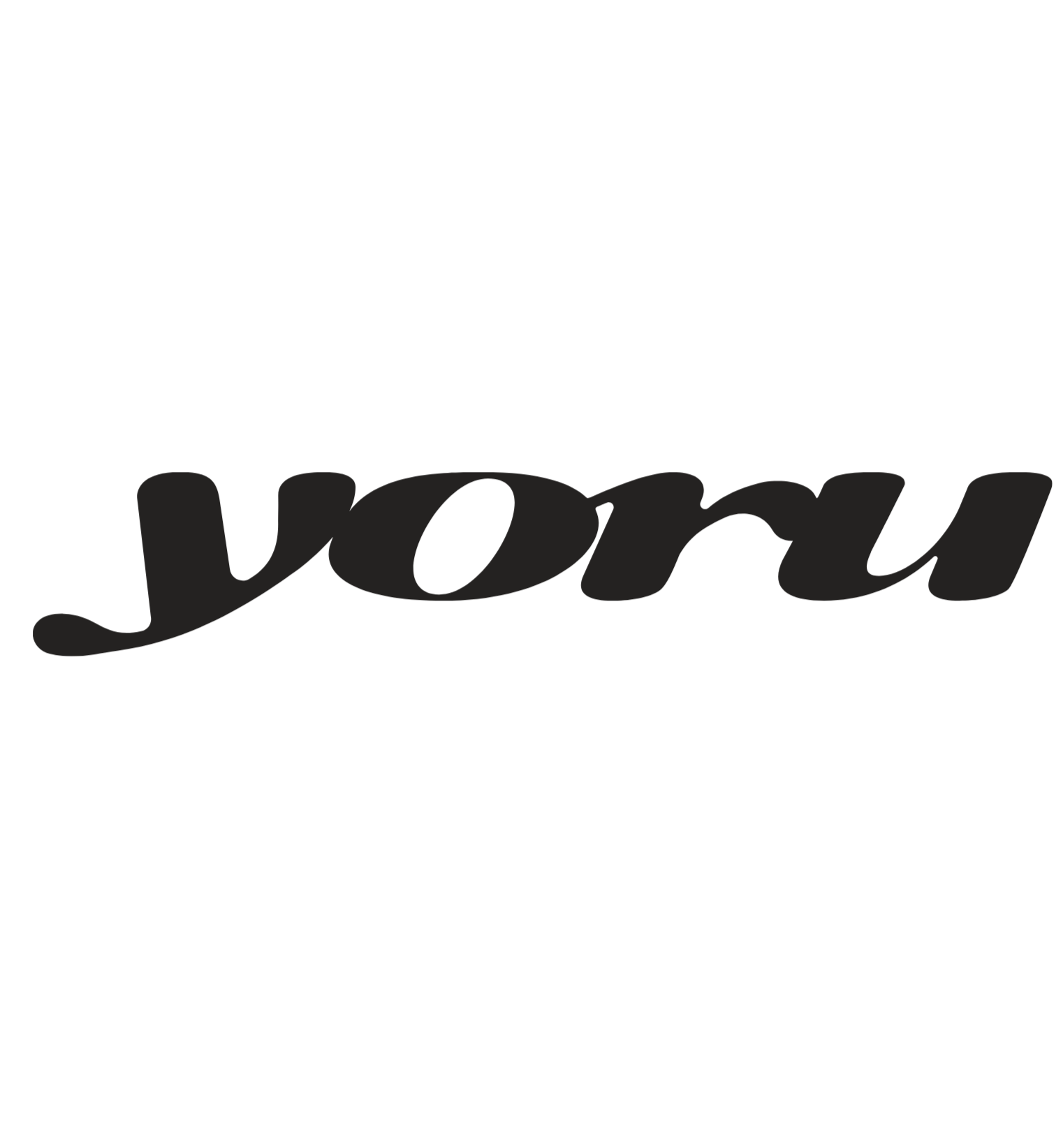Black graphic featuring a silhouette of a woman leaning on the letter 'J' along with the word 'sorry' in stylized font below.