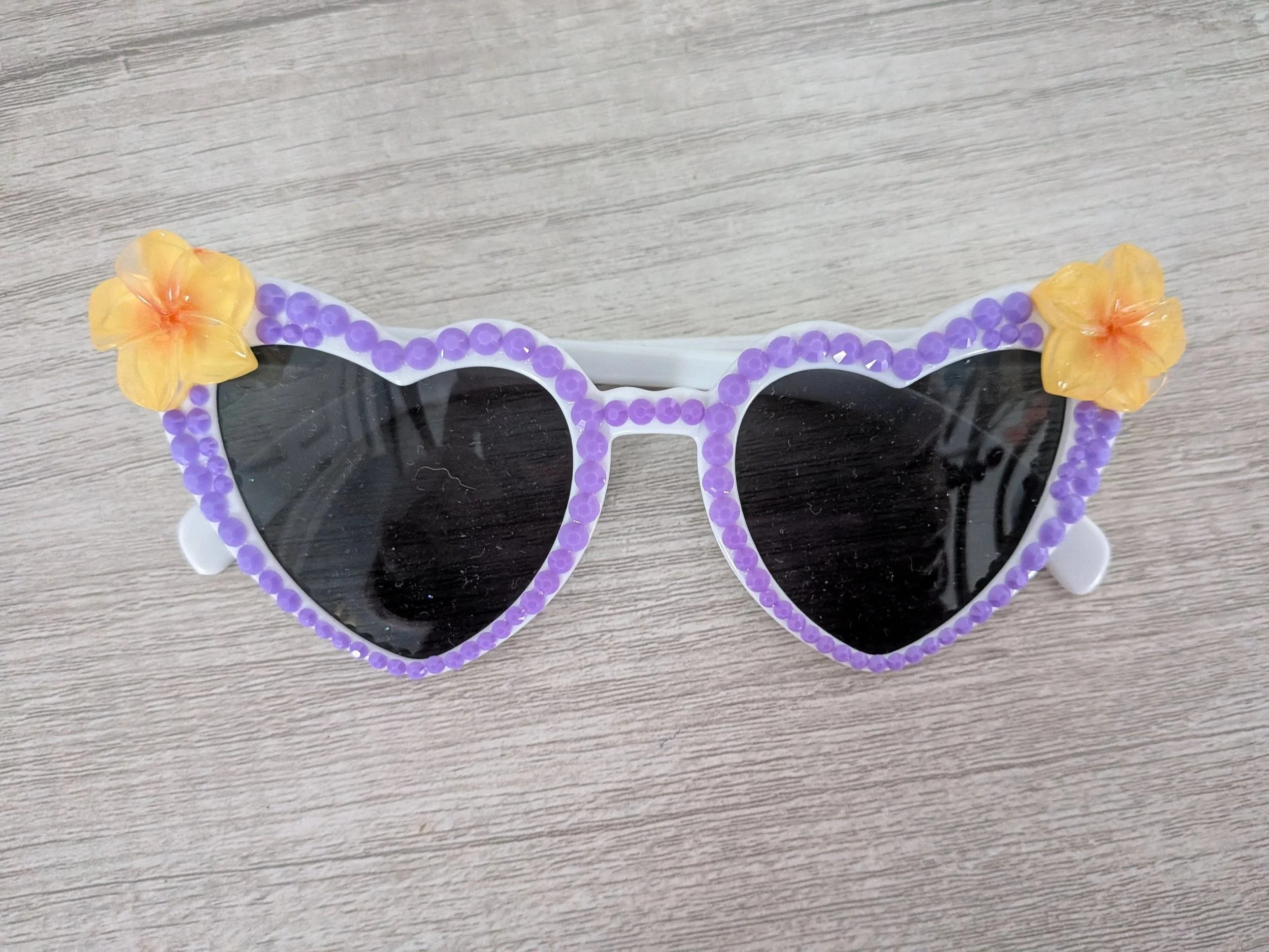 Purple with Tropical Flower Sunnies