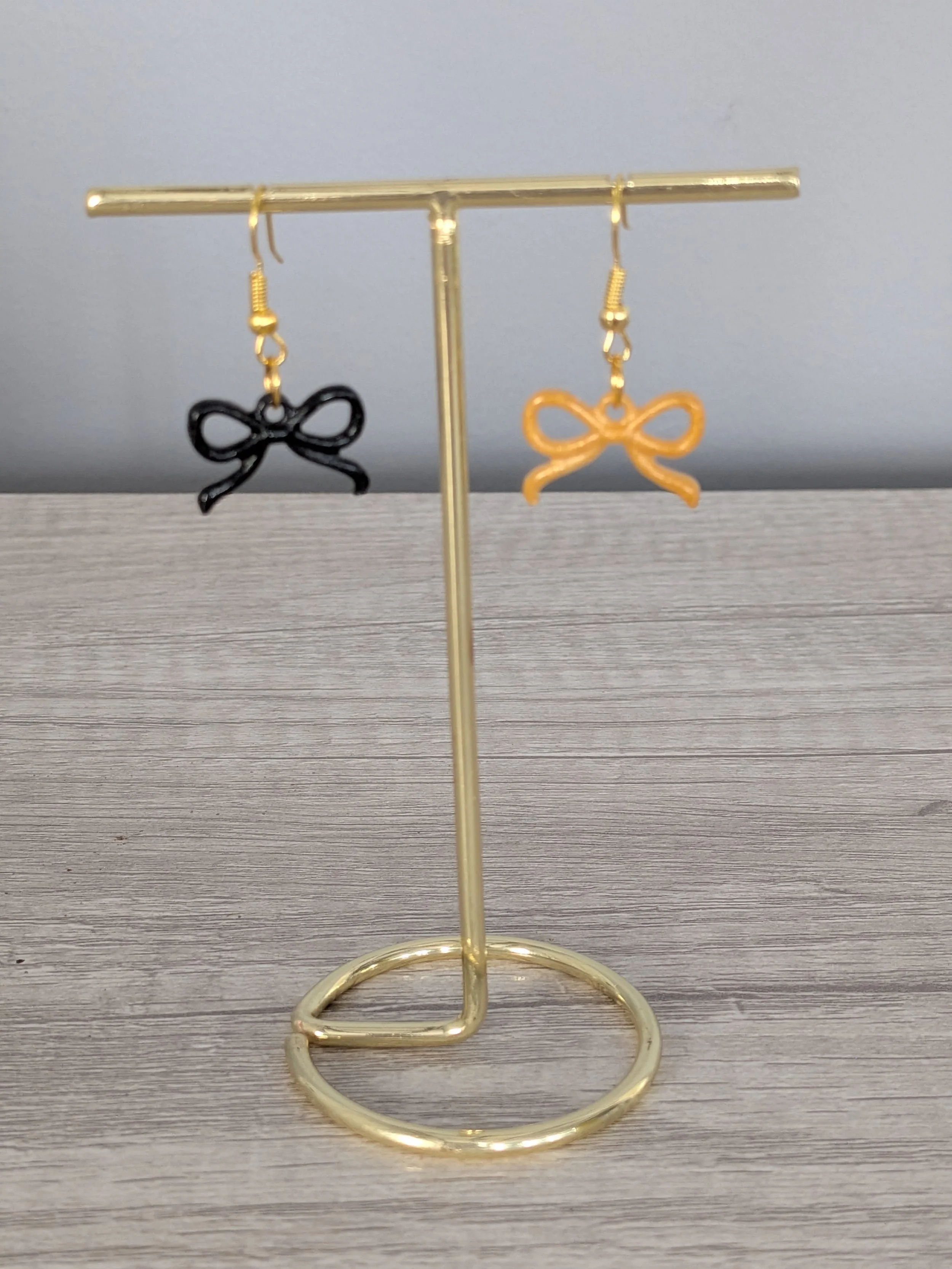 Saints Small Dainty Bow Earrings