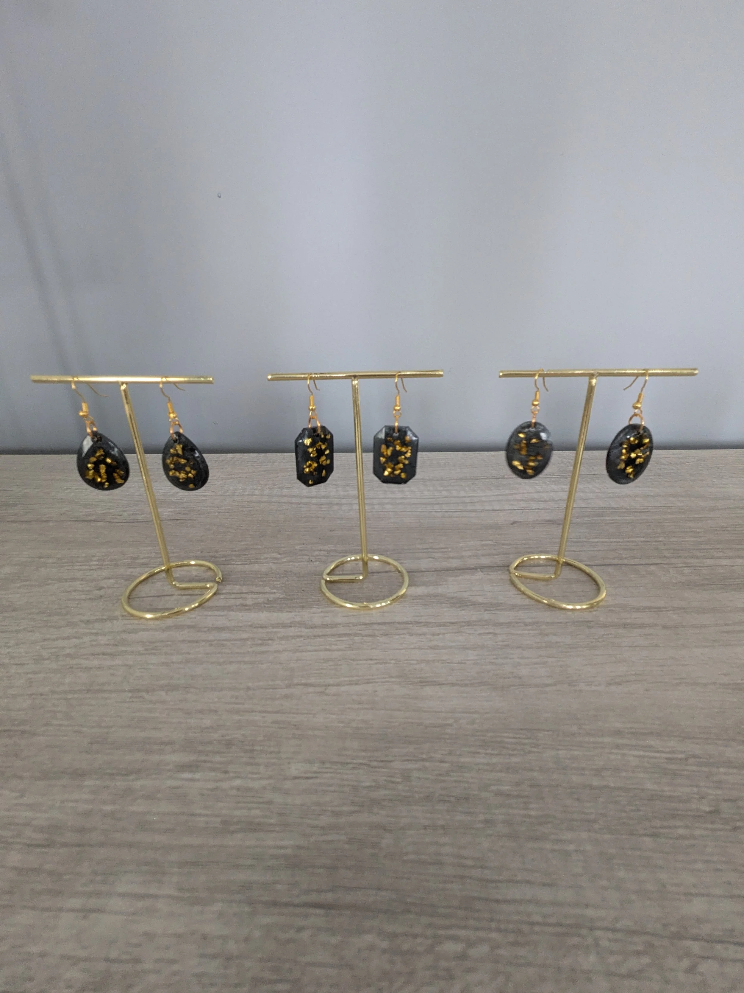 Saints Gold Foil Earrings