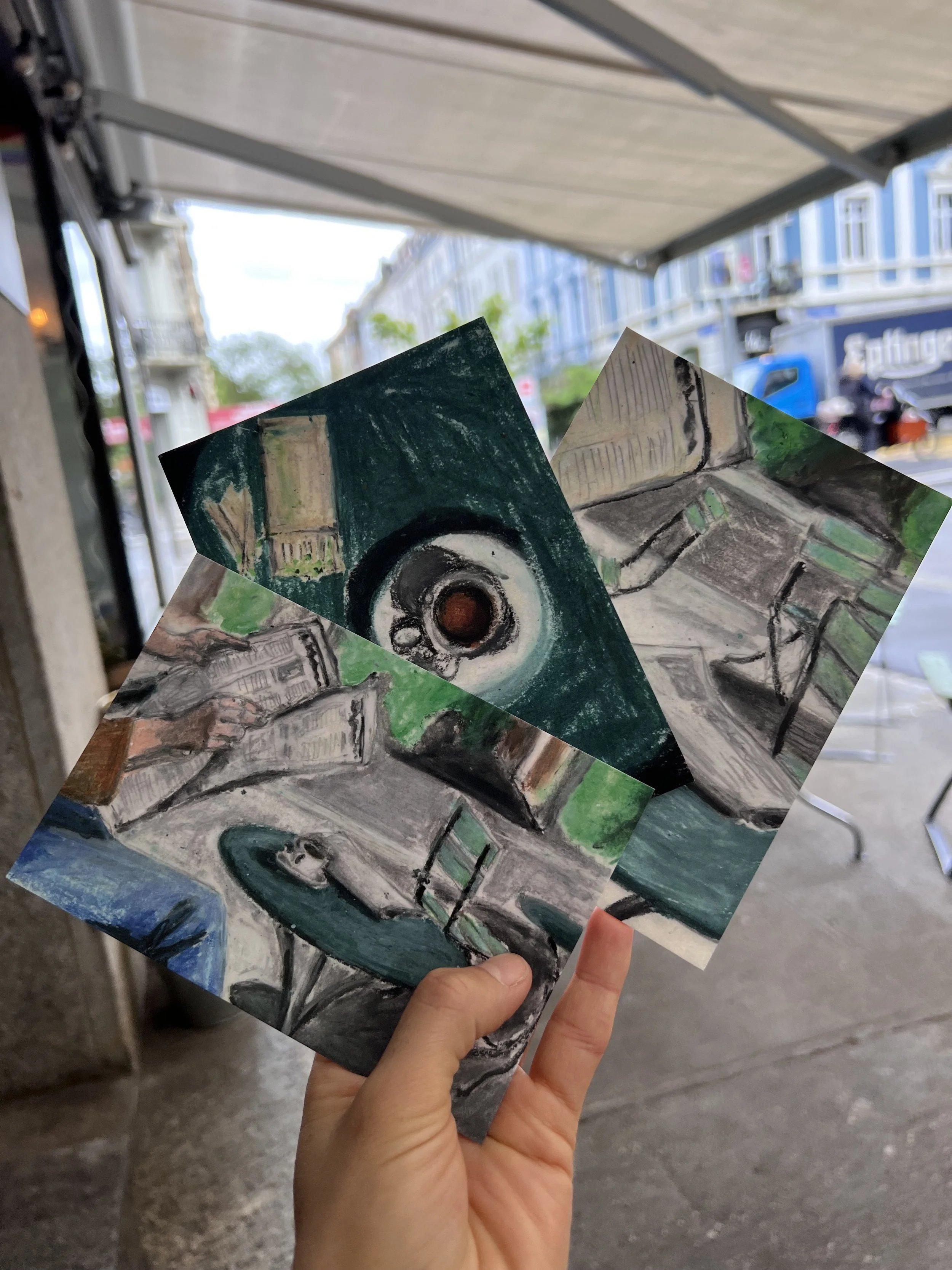 Café Frühling Postcards