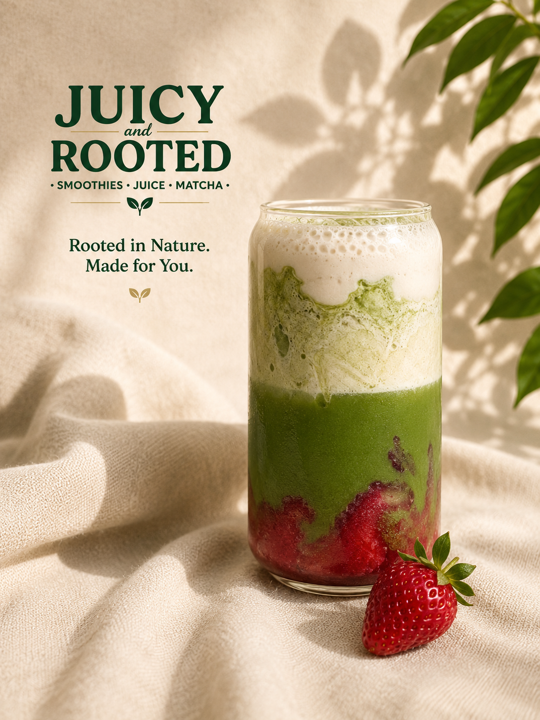 Iced Strawberry Matcha