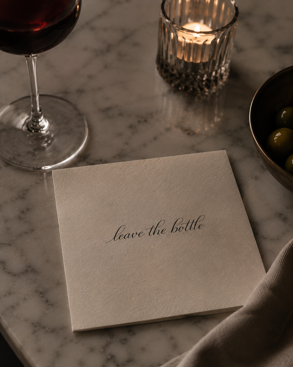 Leave the Bottle Cocktail Napkins