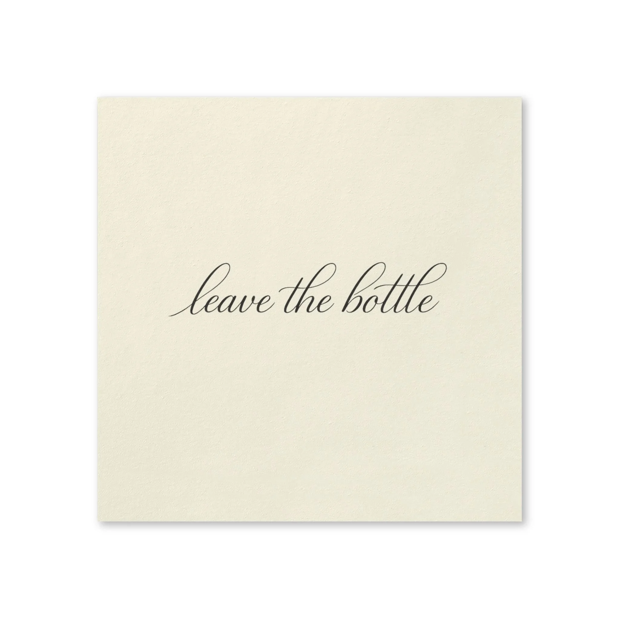 Leave the Bottle Cocktail Napkins