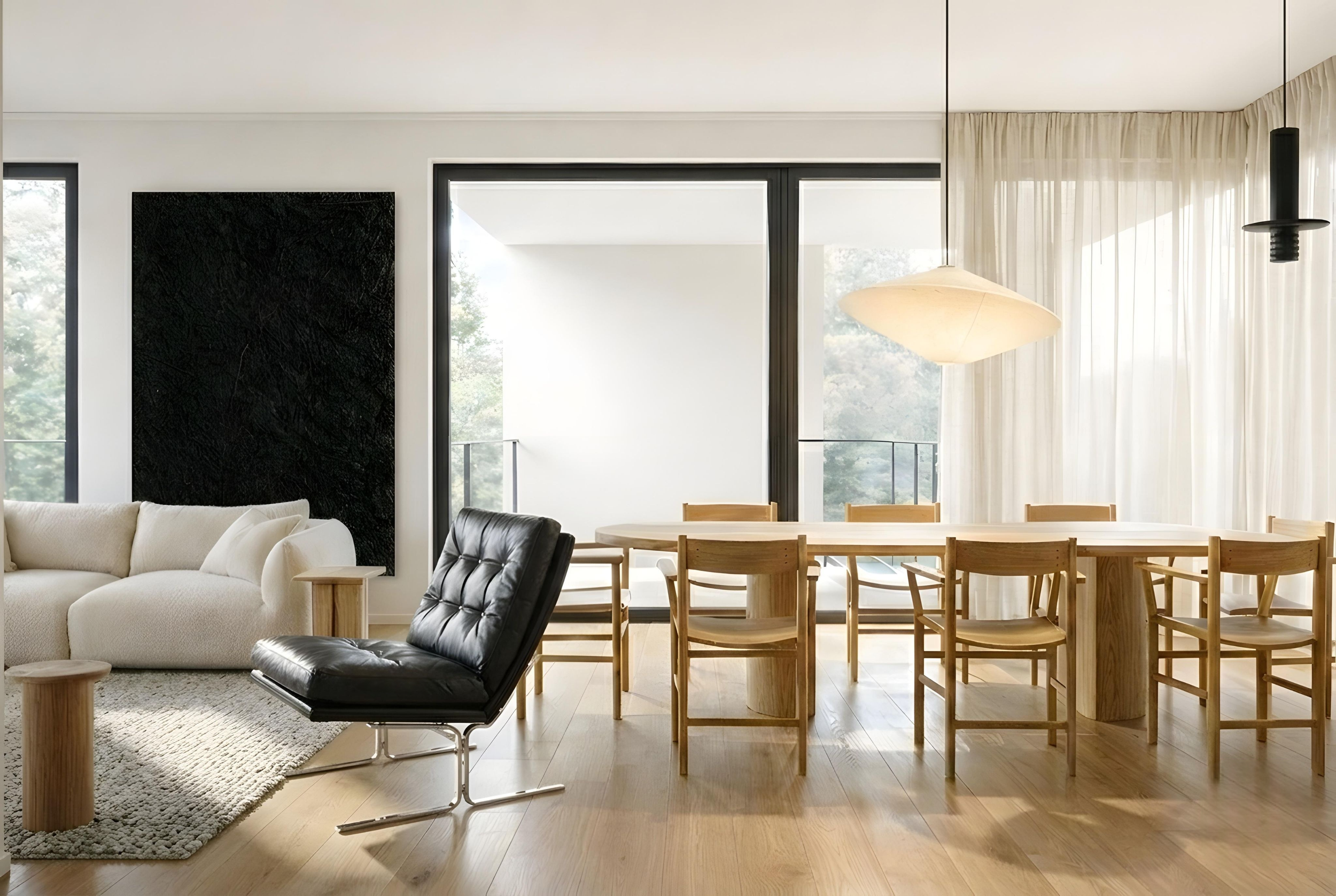 The serene and timeless aesthetic of a contemporary apartment
