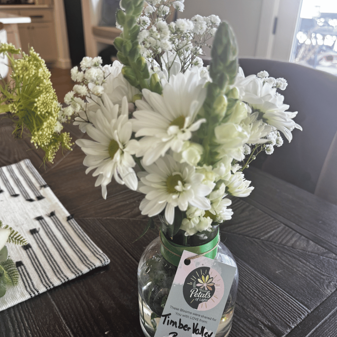 Floral arrangements donated to Petals of Light Oklahoma to be repurposed and gifted to one of many care facilities in the Oklahoma City area.