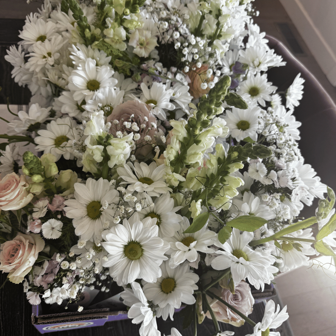 Floral arrangements donated to Petals of Light Oklahoma to be repurposed and gifted to one of many care facilities in the Oklahoma City area.