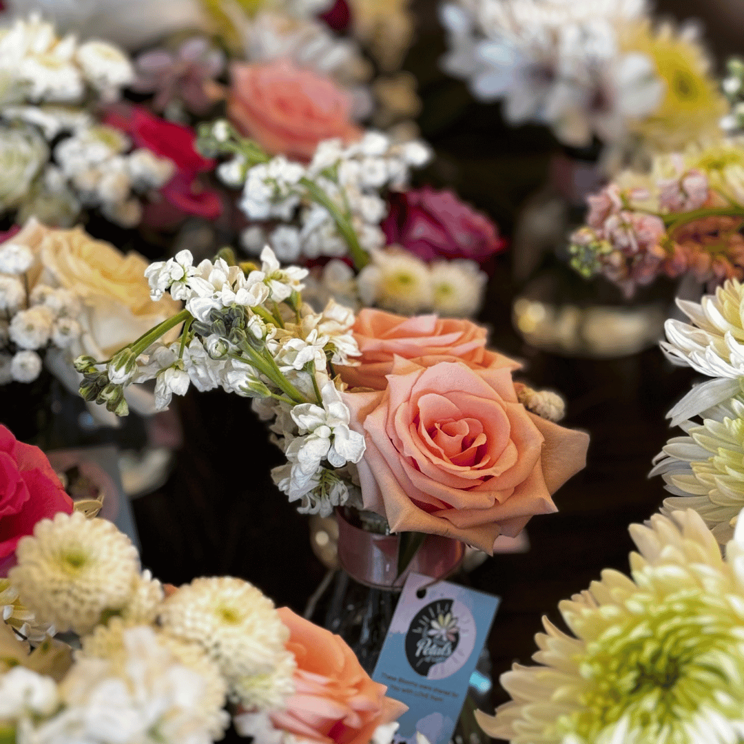 Floral arrangements donated to Petals of Light Oklahoma to be repurposed and gifted to one of many care facilities in the Oklahoma City area.