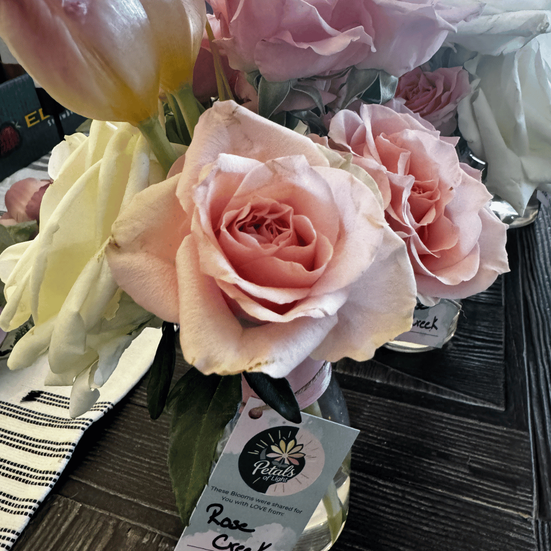 Floral arrangements donated to Petals of Light Oklahoma to be repurposed and gifted to one of many care facilities in the Oklahoma City area.