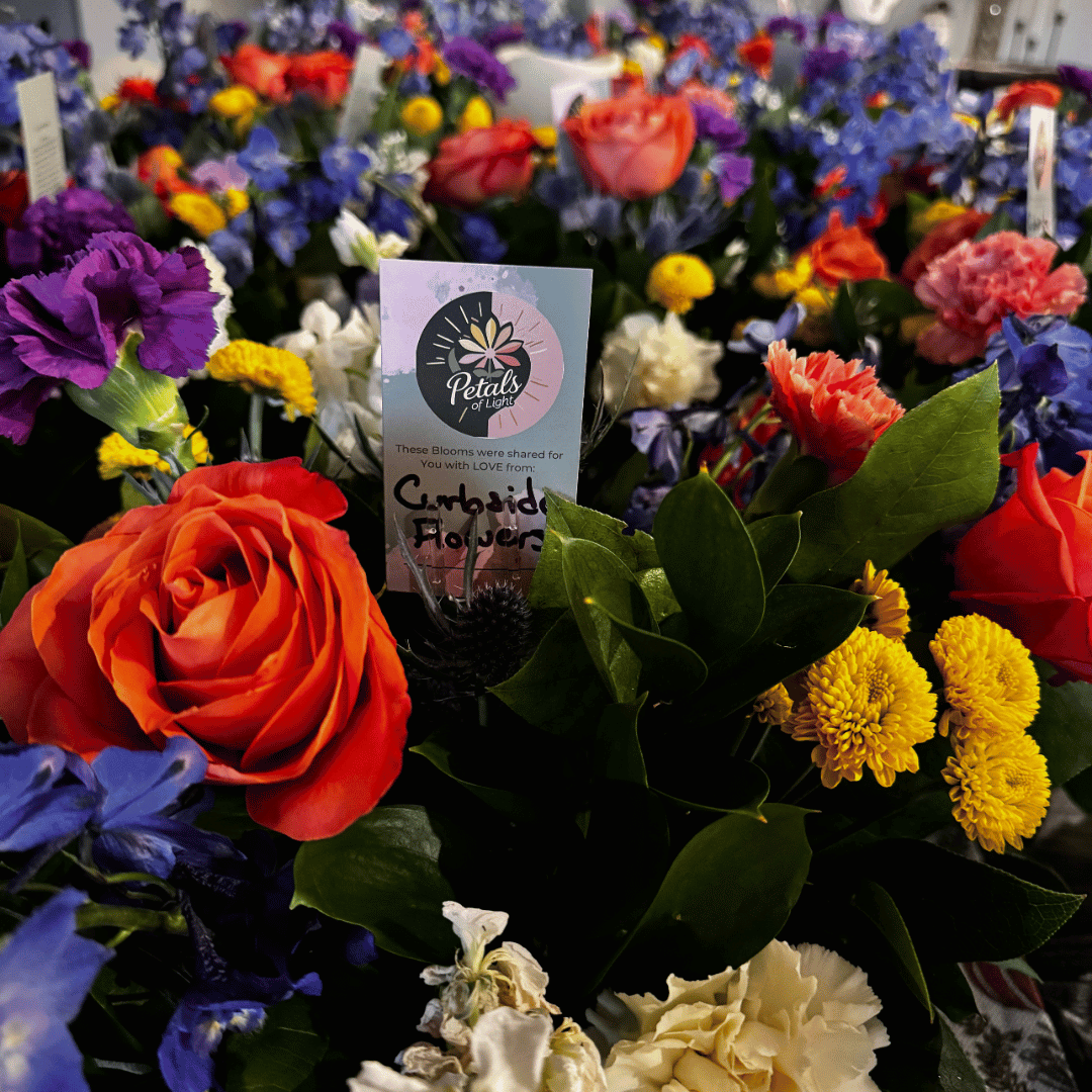 Floral arrangements donated to Petals of Light Oklahoma to be repurposed and gifted to one of many care facilities in the Oklahoma City area.