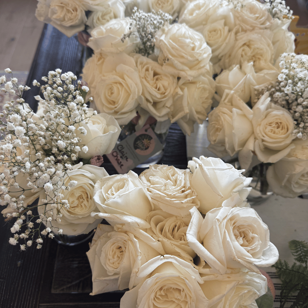 Floral arrangements donated to Petals of Light Oklahoma to be repurposed and gifted to one of many care facilities in the Oklahoma City area.