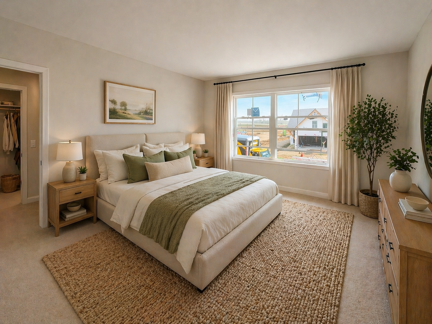 The Uptown townhome bedroom at Prairie Ridge Rochester MN