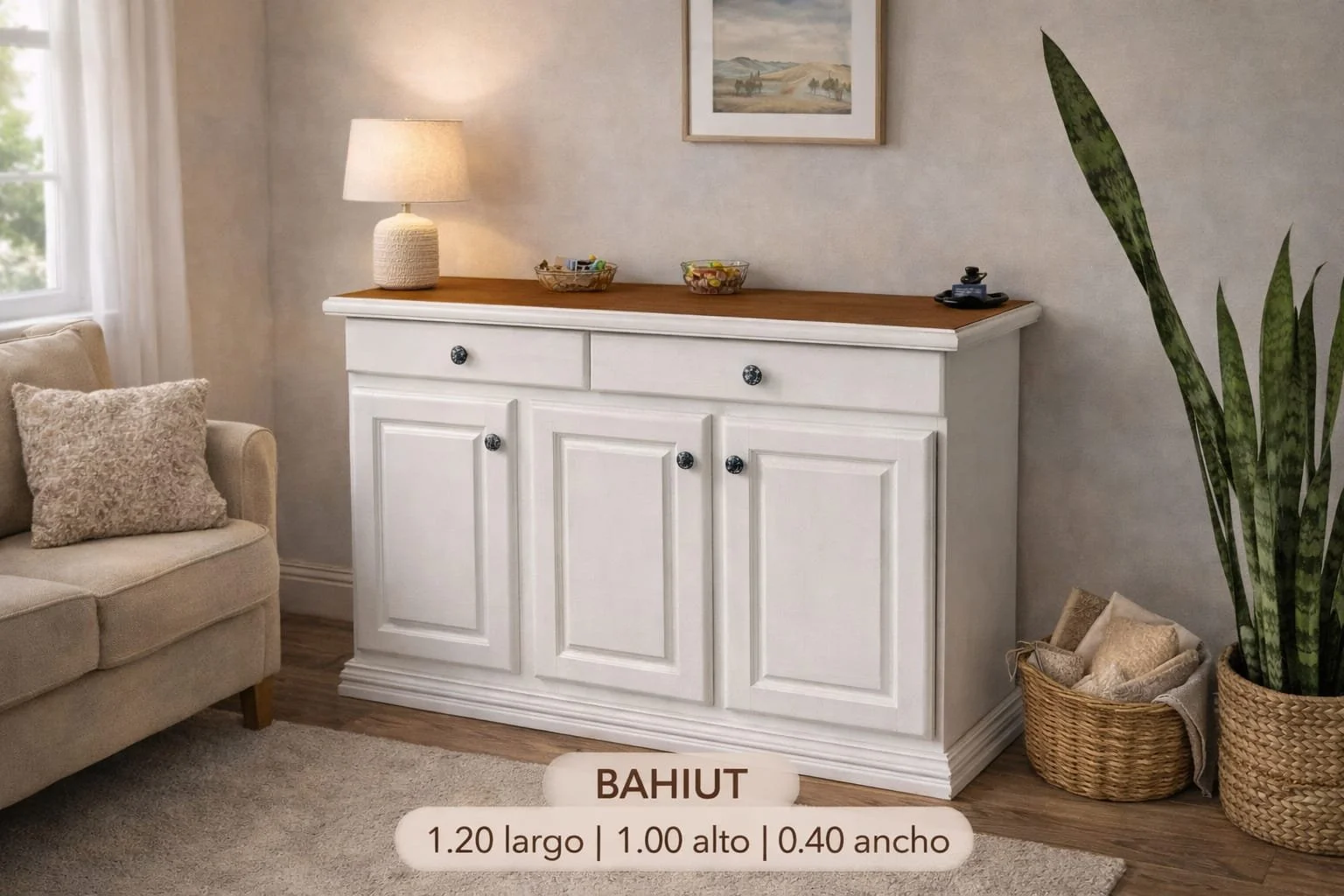 Bahiut Clásico de Madera