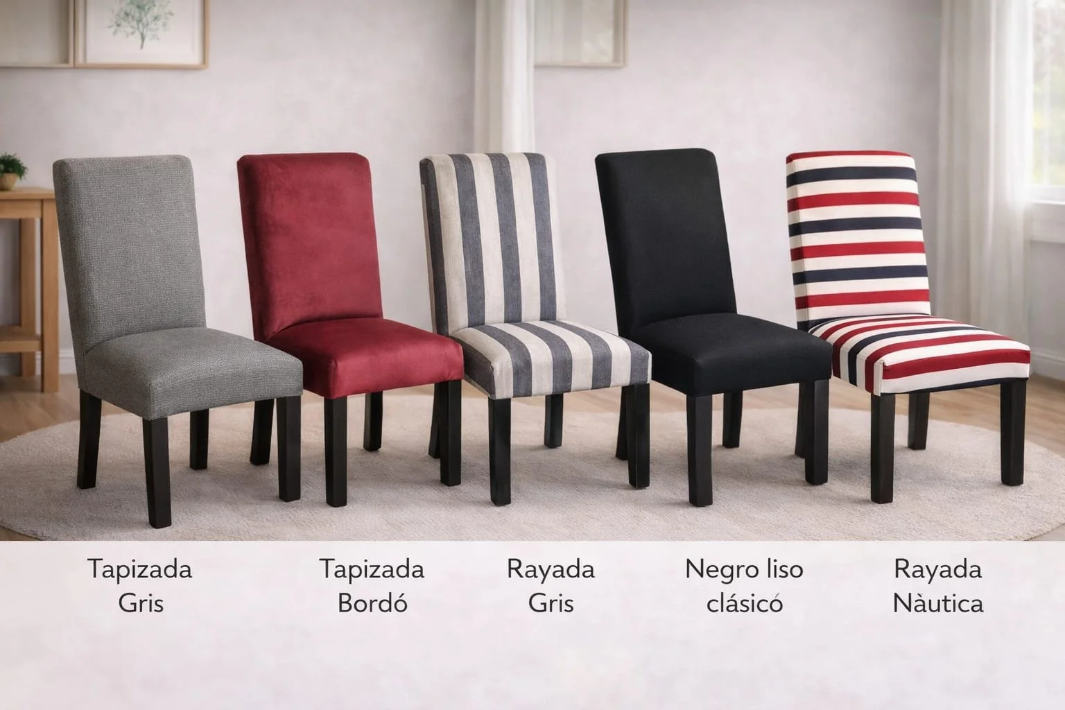 Sillas Tapizadas de Estilo Moderno