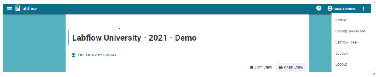 Labflow University - 2021 - Demo