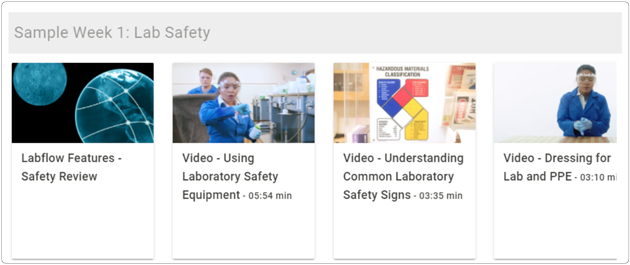 Sample Week 1: Lab Safety