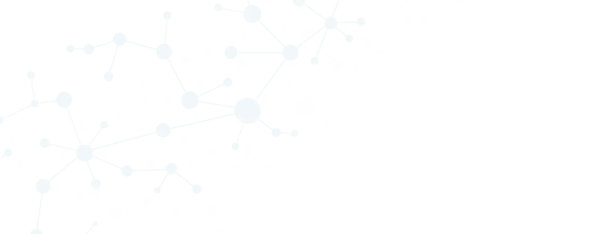 White background with DNA strands in left corner