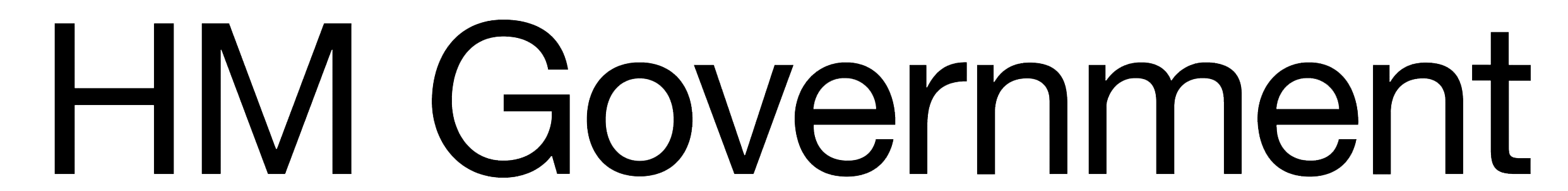 Large black and white text on a black background saying 'HI, I'm Government'.