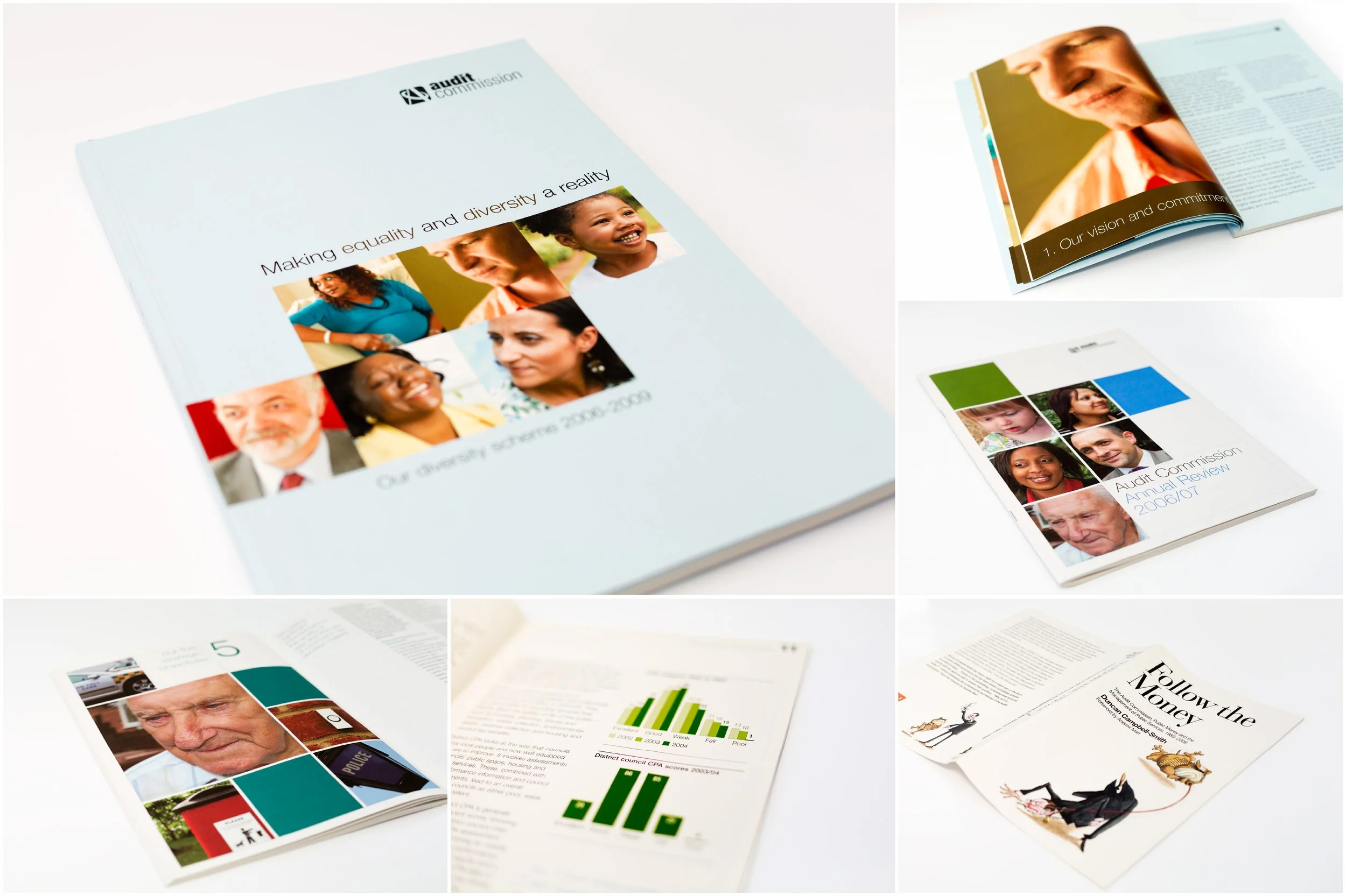 Audit Commission Diversity Annual Report, Annual Report and Follow the Money book cover