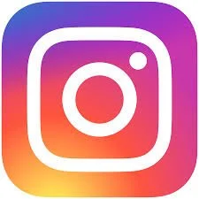 Instagram logo with a colorful gradient background